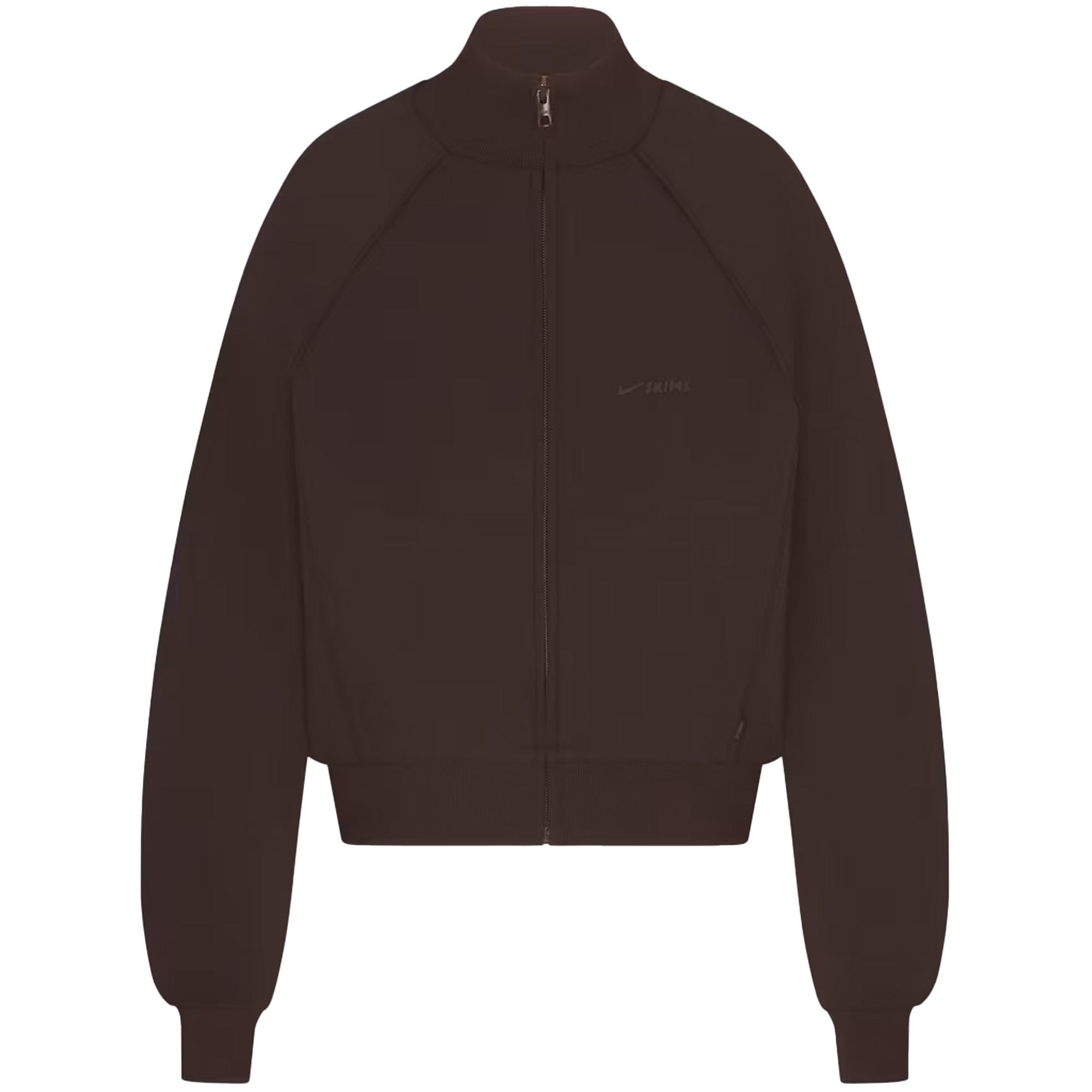 NikeSKIMS Matte Tricot Women's Track Jacket Dark Roast Brown