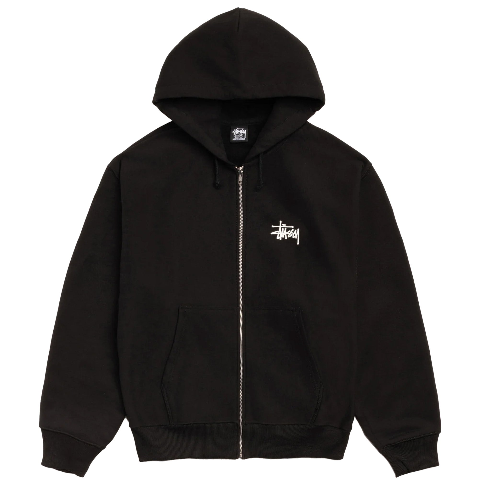 Stussy Basic Zip Hoodie Black