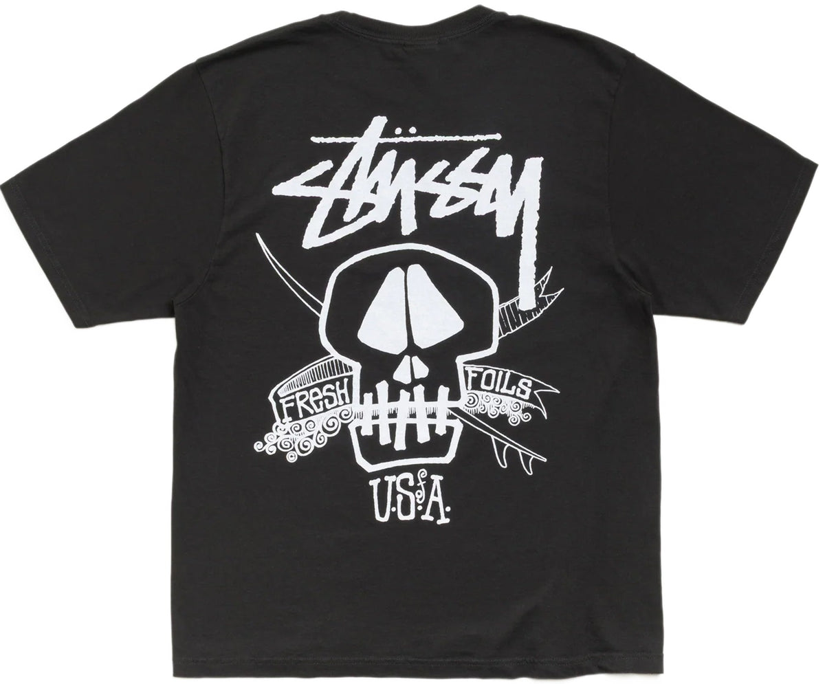 Stussy FRESH FOILS TEE Faded Black