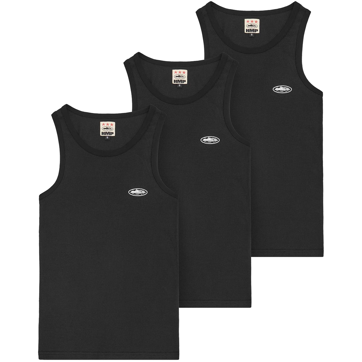 Corteiz HMP Classic Tank Top Black (3 Pack)