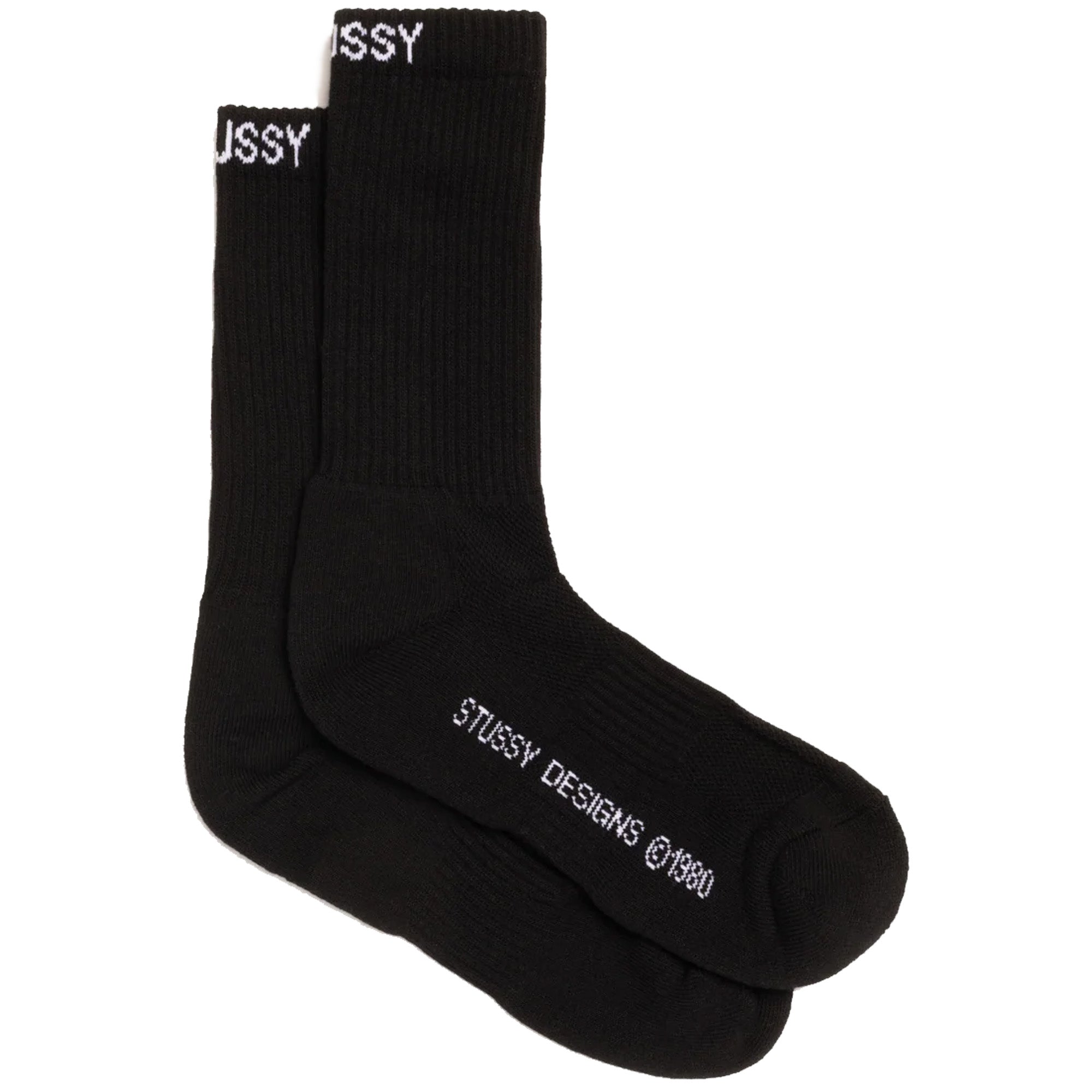 Stussy Athletic Crew Socks Black