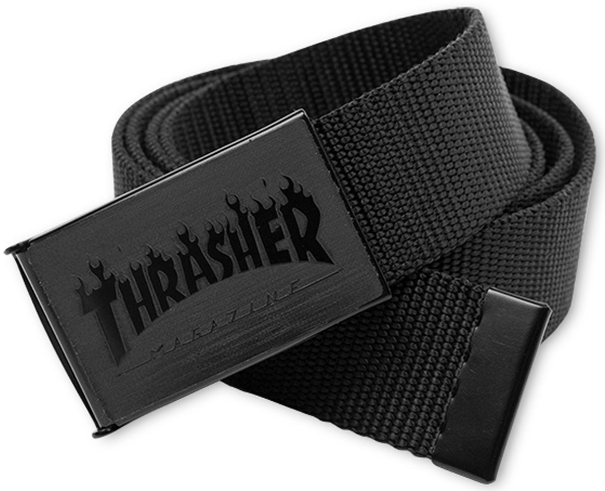 Thrasher Flame Logo Web Belt Black