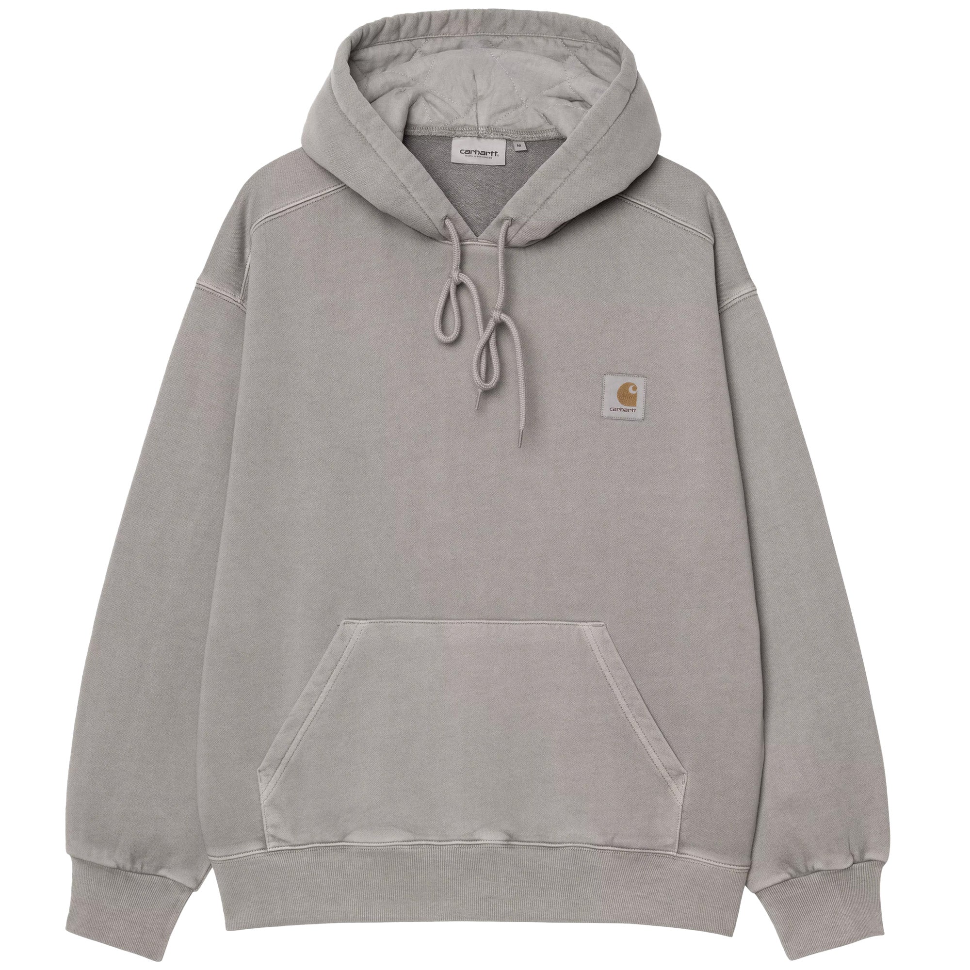 Carhartt WIP Hooded Nelson Sweatshirt Grey Yosemite Garment Dyed