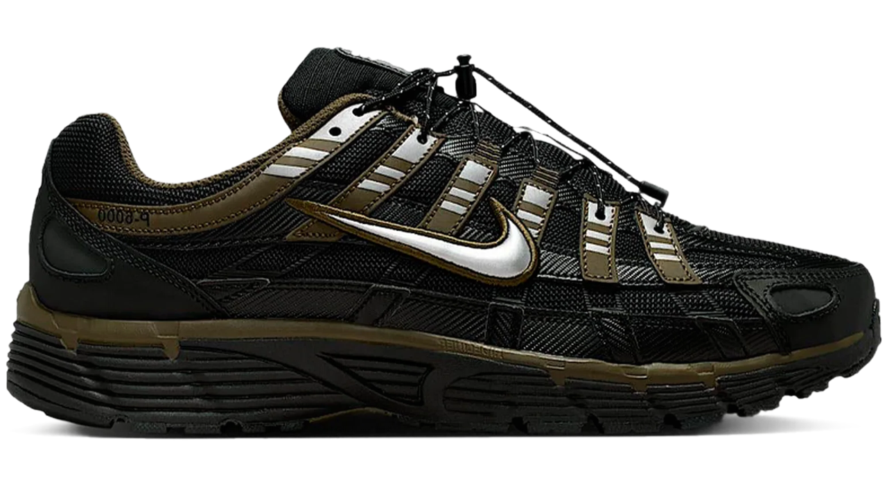 Nike P-6000 Utility Black Metallic Silver