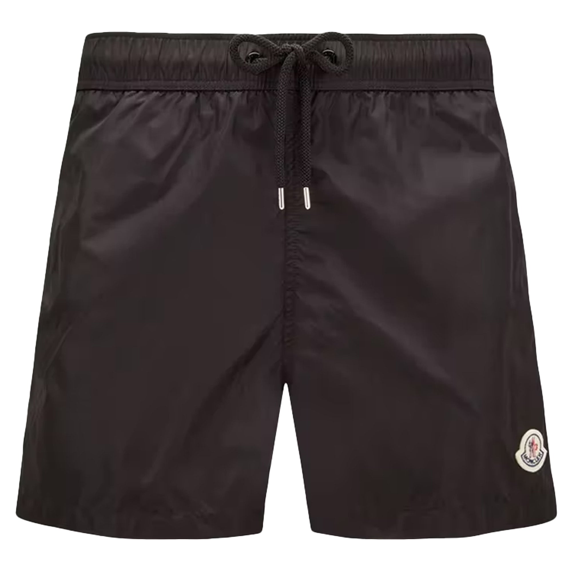 Moncler Logo Patch Swim Shorts Black