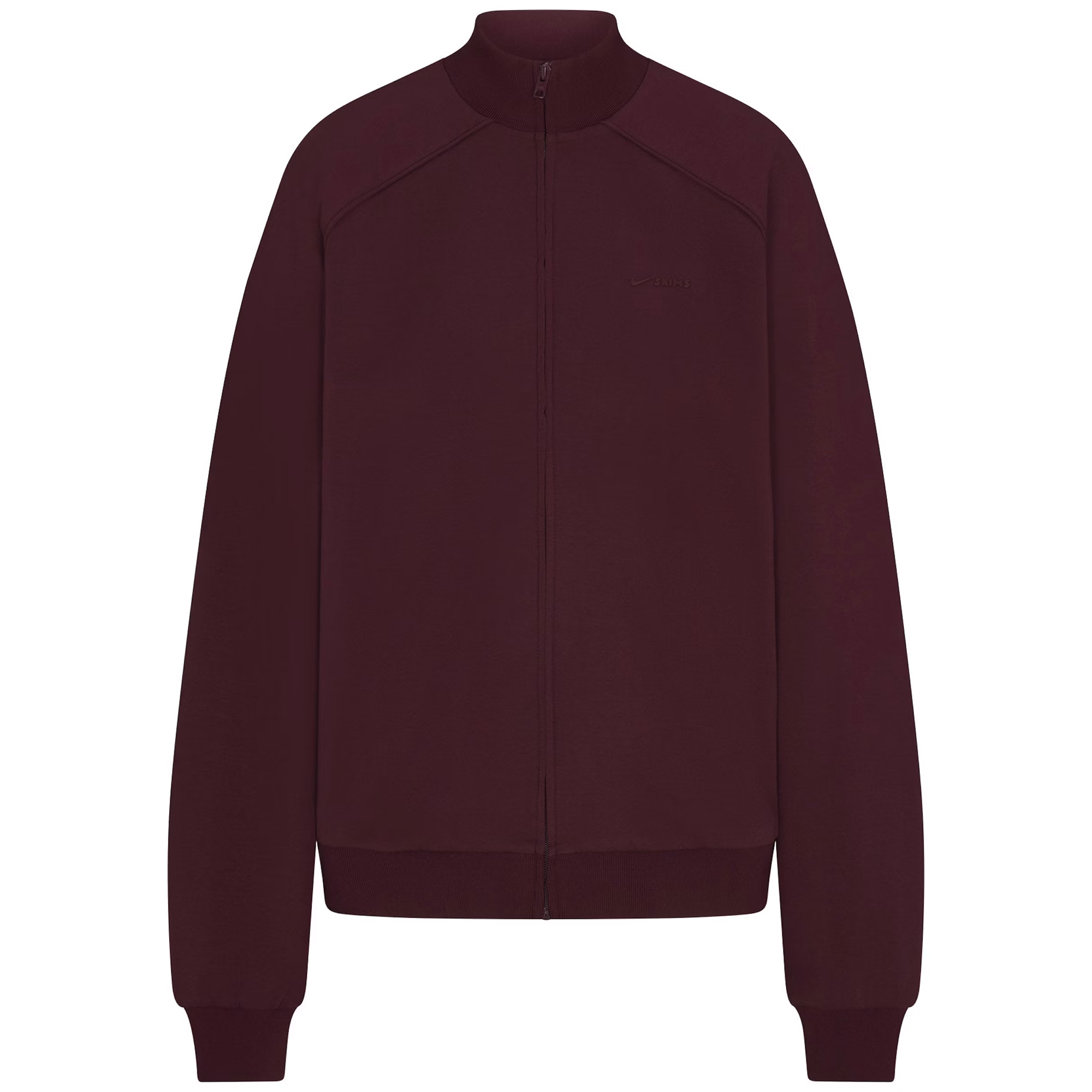 NikeSKIMS Matte Tricot Women's Oversized Full-Zip Track Jacket Currant