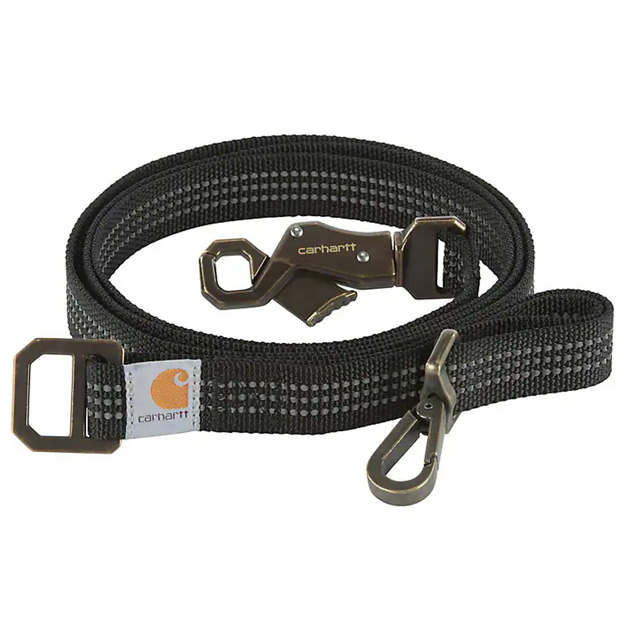 Carhartt Dual Handle Dog Leash Metal Trigger Claw Clasp Black