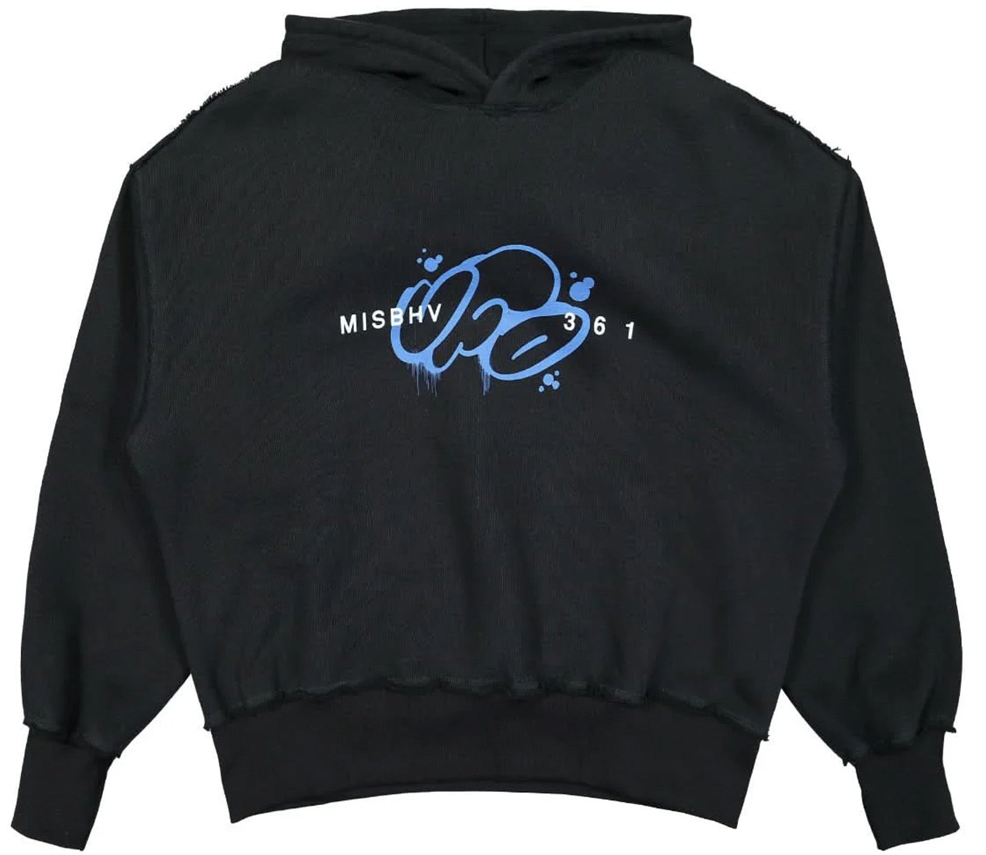 MISBHV x UFO361 Minimal Hoodie Black Blue
