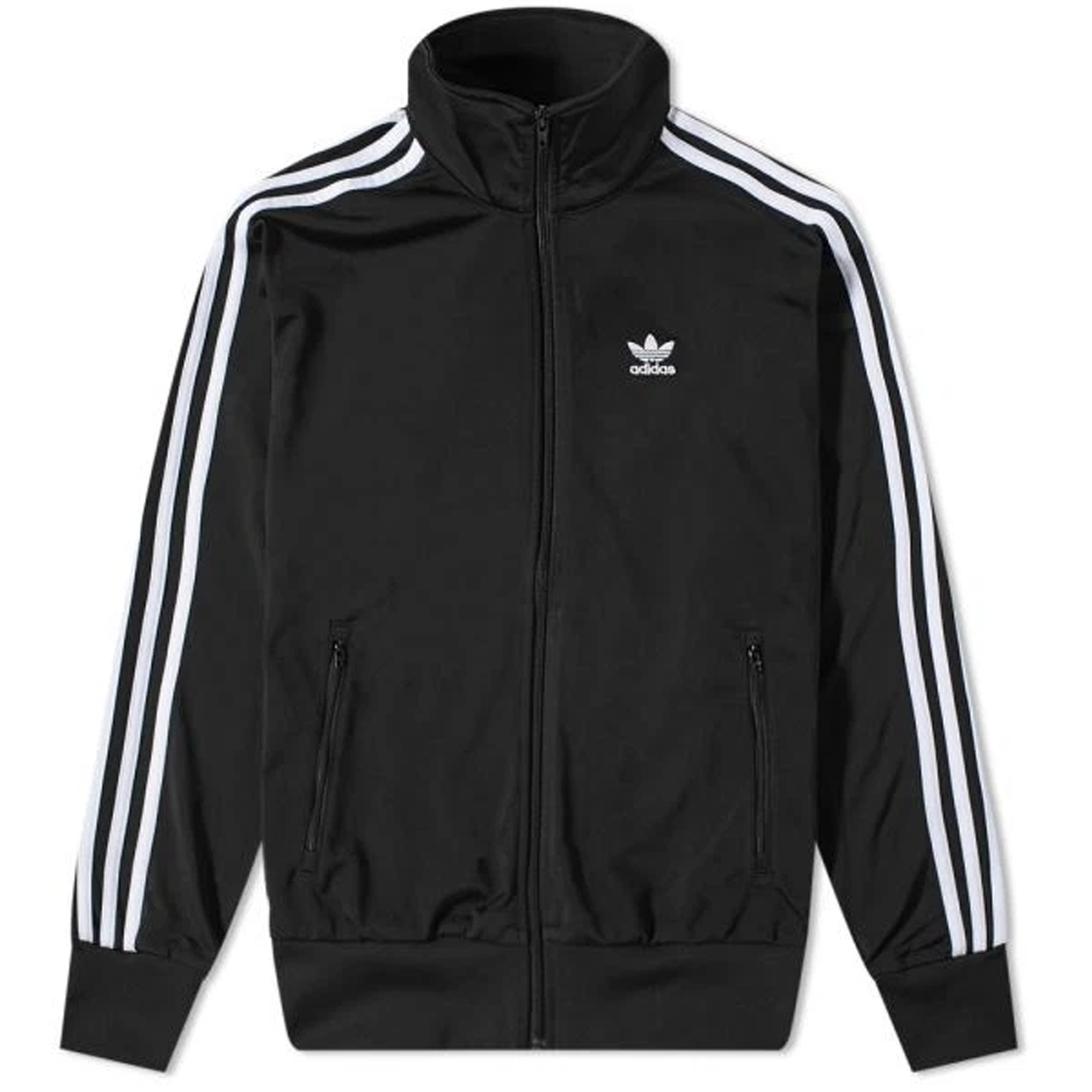 Adidas Originals Satin Firebird Track Top Ruffle 3-Stripes Black