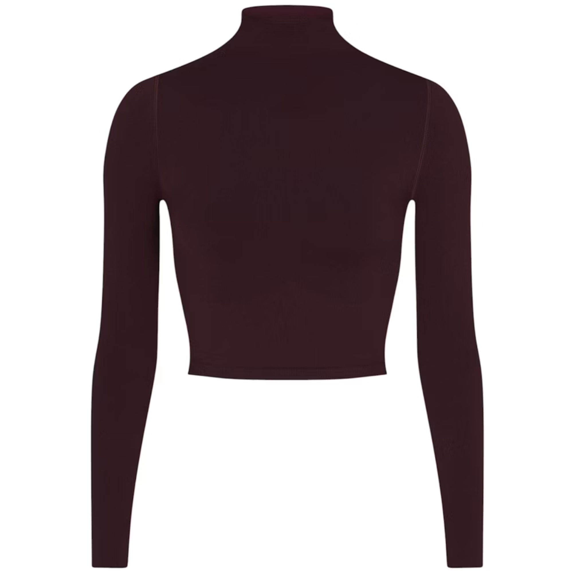 NikeSKIMS Vintage Seamless Women's Mock-Neck Crop Top Currant