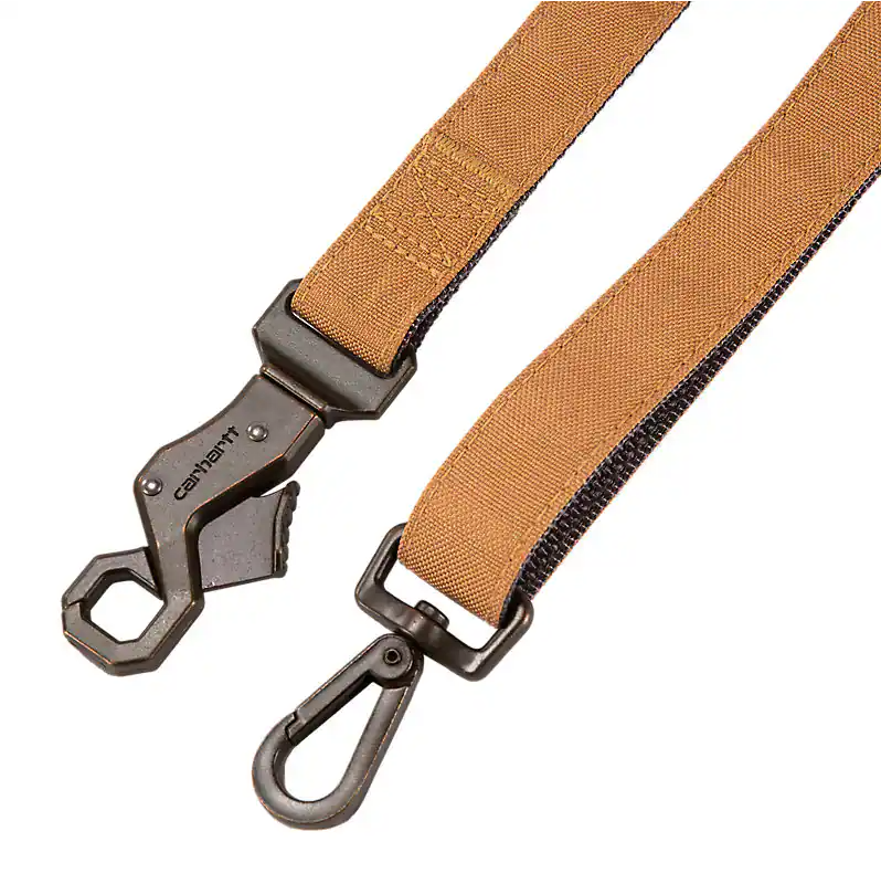 Carhartt Field Dog Leash Metal D-Ring Hardware Brown
