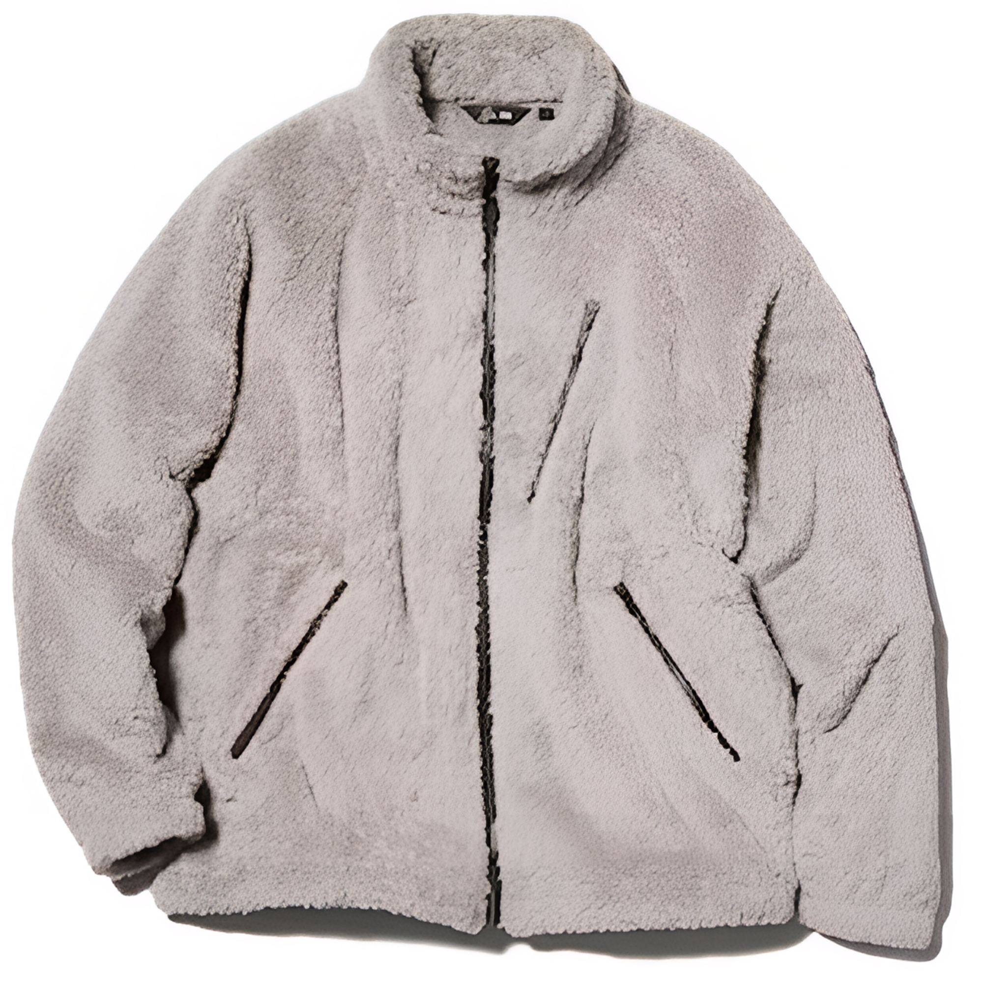 Uniqlo Fleece Beige Uniqlo Fleece Beige Fleece Full-Zip Jacket