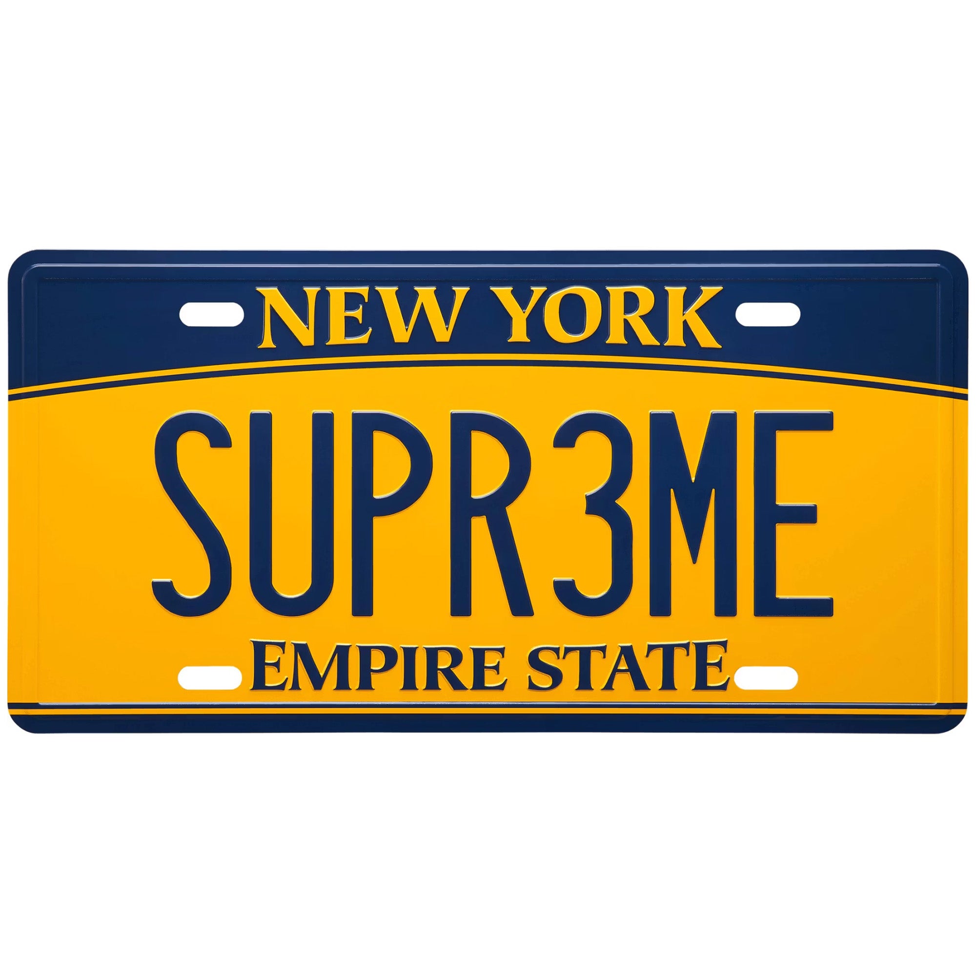 Supreme License Plate Multicolor