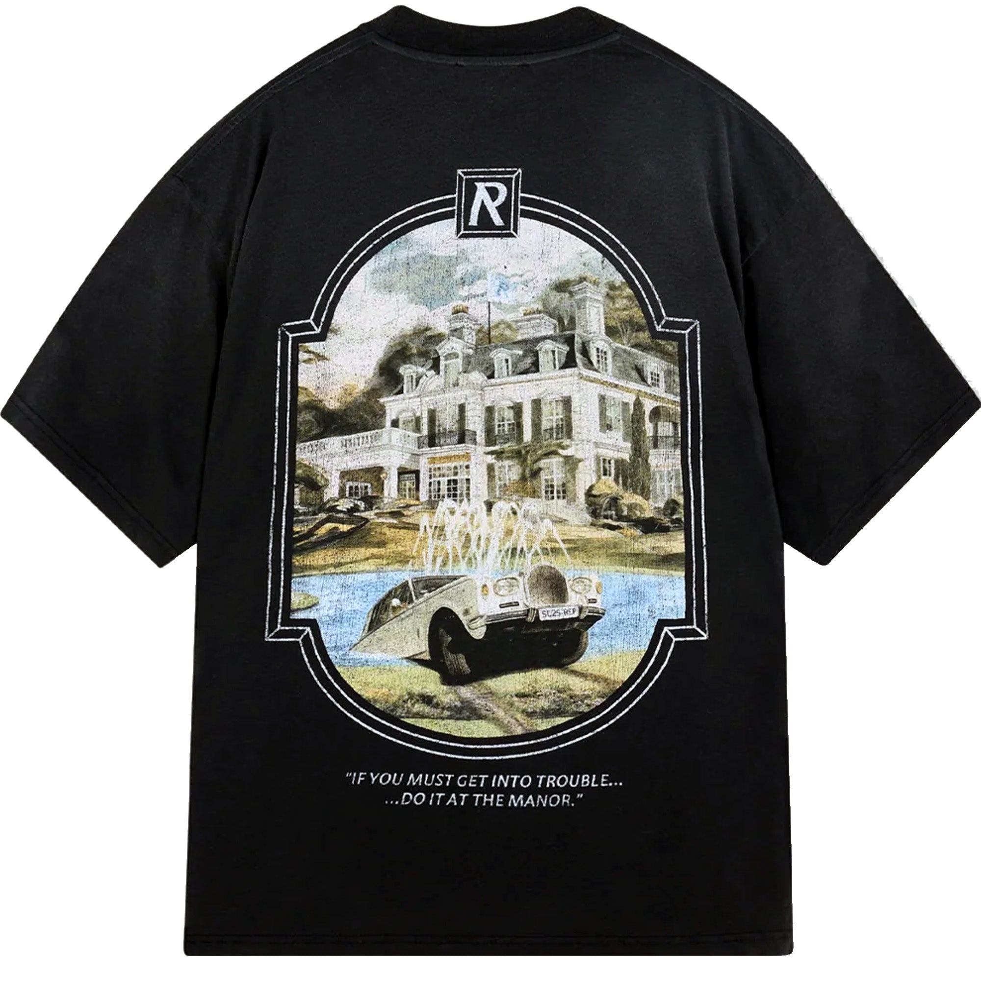 Represent Revere Manor Tee Stained Black