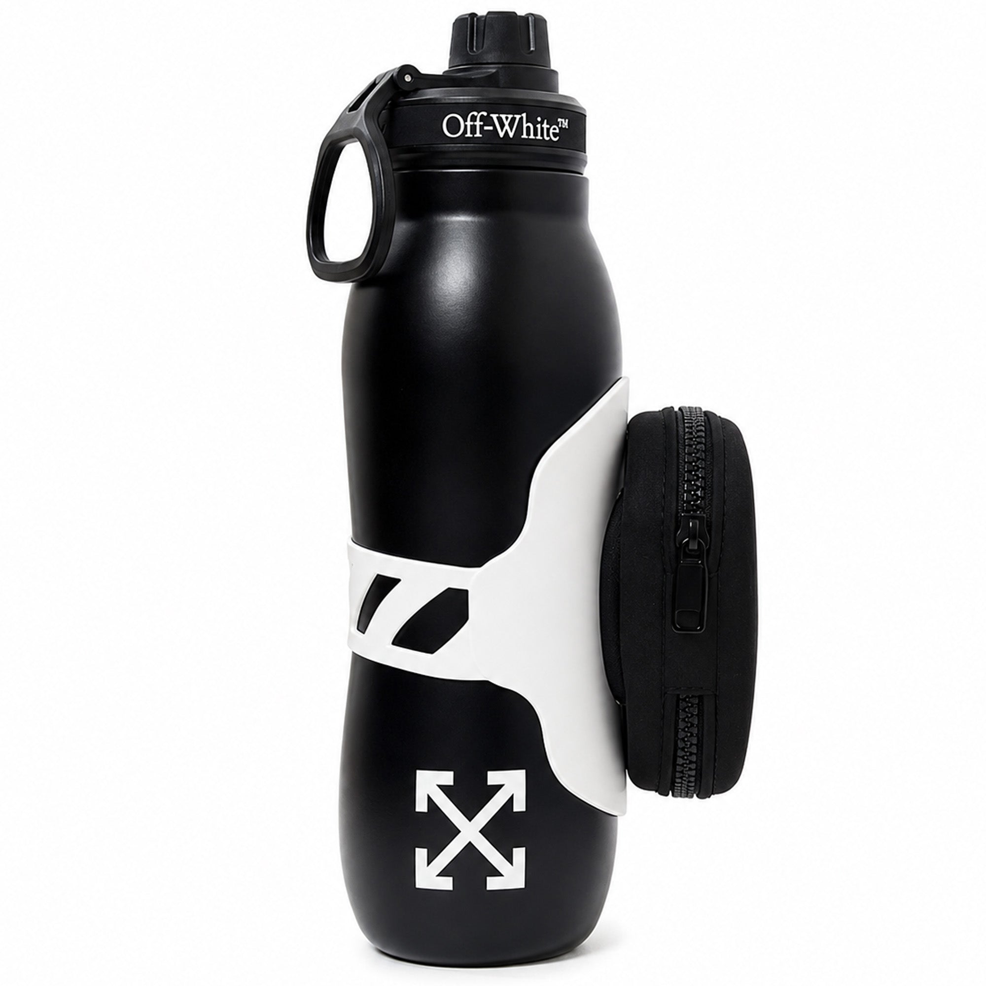Off-White Thermos Water Bottle Black