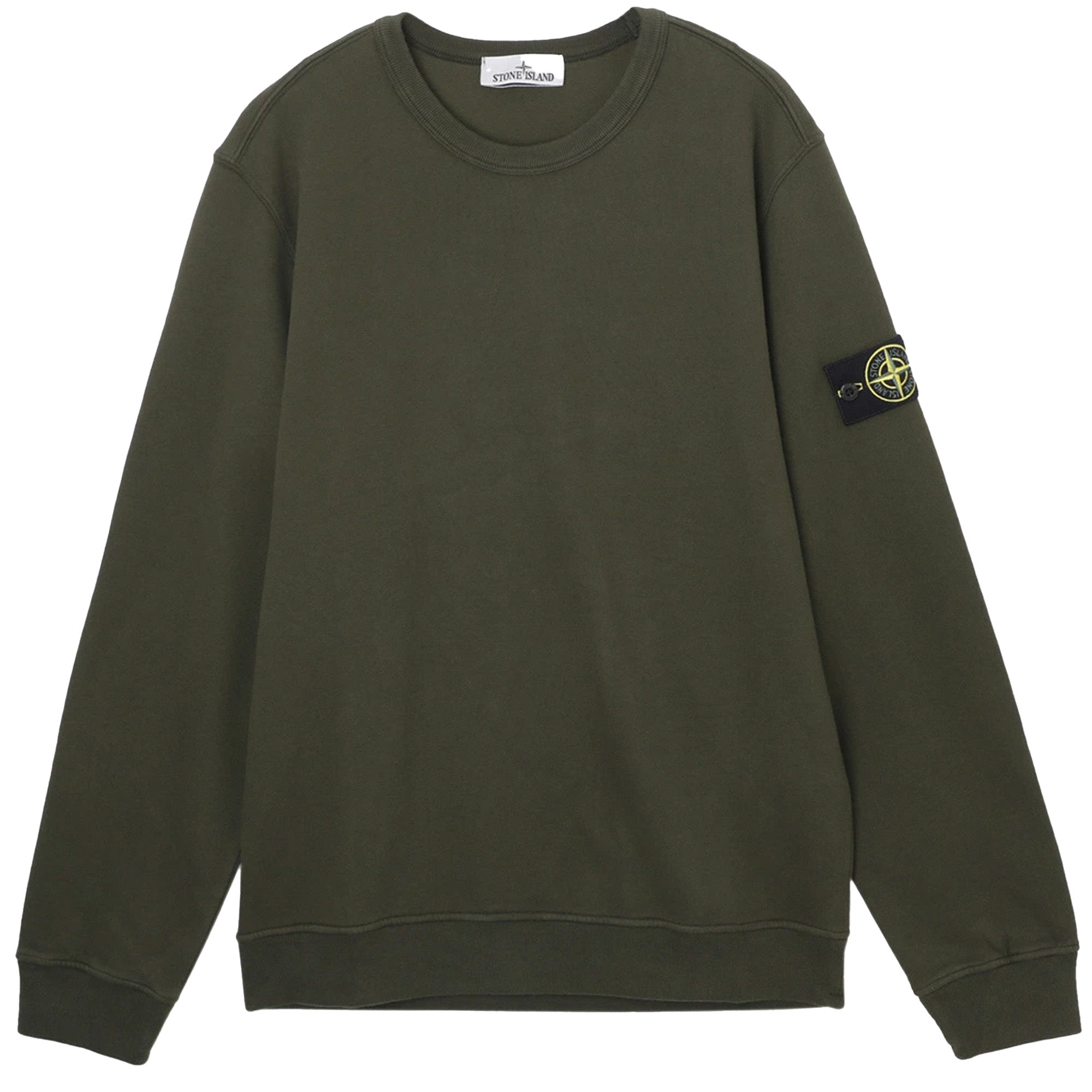 Stone Island Logo Sweatshirt Olive