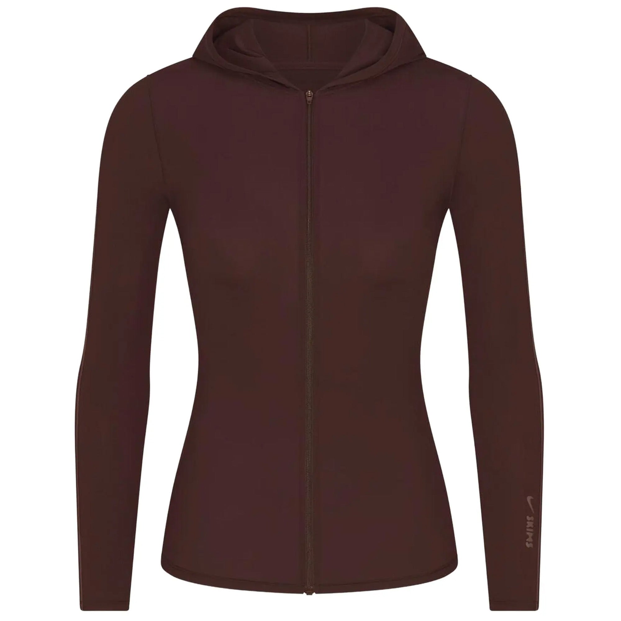 Nike x SKIMS Weightless Layers Women's Full-Zip Hoodie Dark Roast