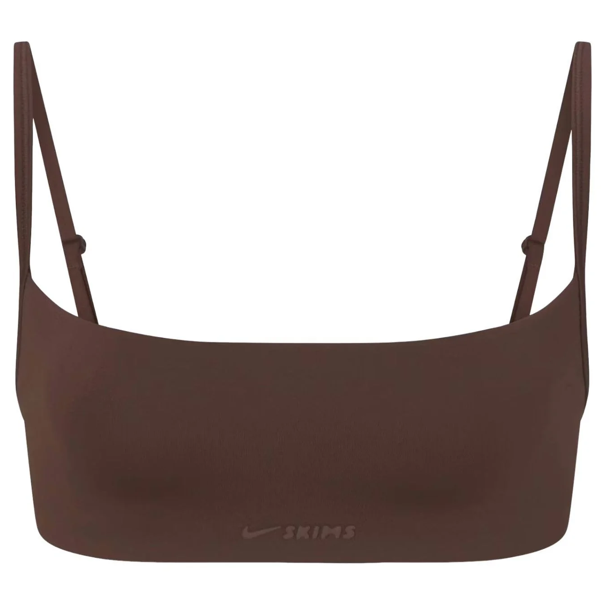 NikeSKIMS Matte Women's Thin-Strap Micro Bra Dark Sepia