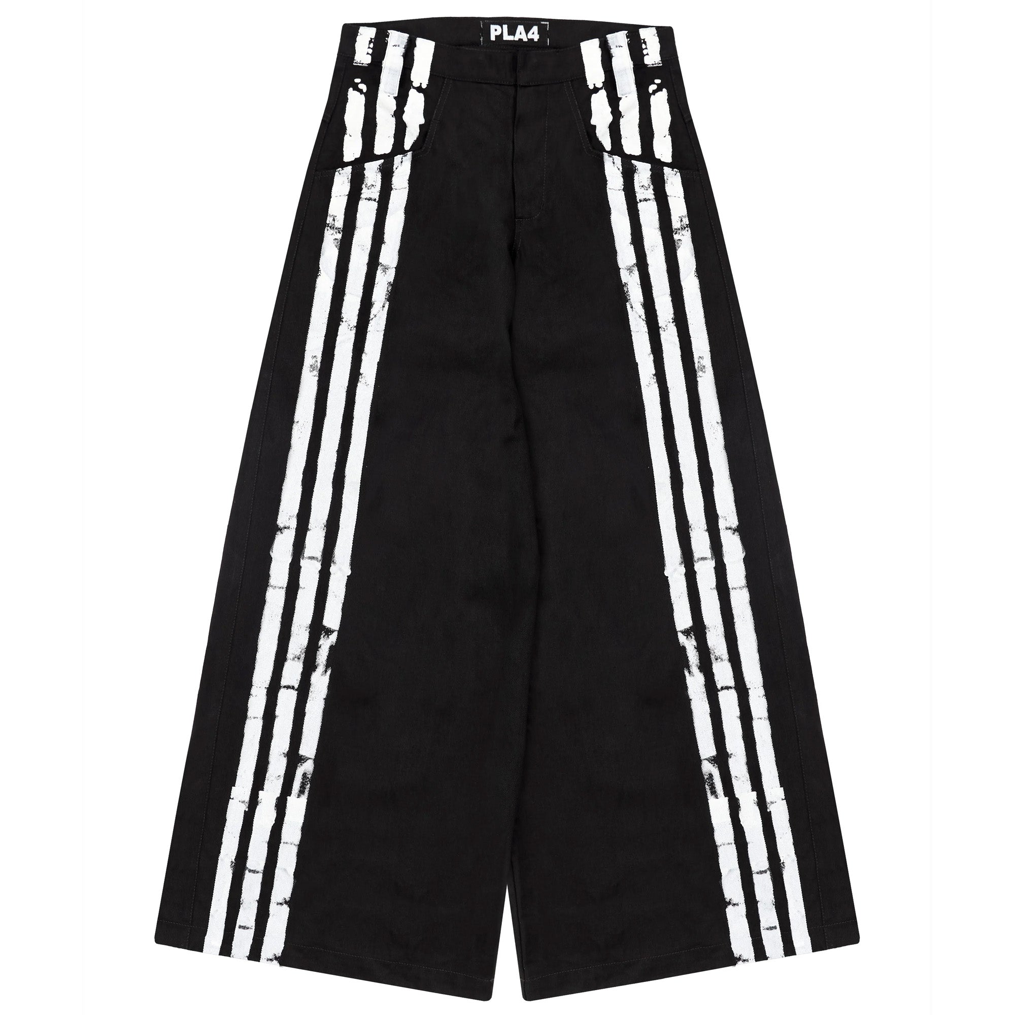 PLA4 STRIPES BLACK JEANS