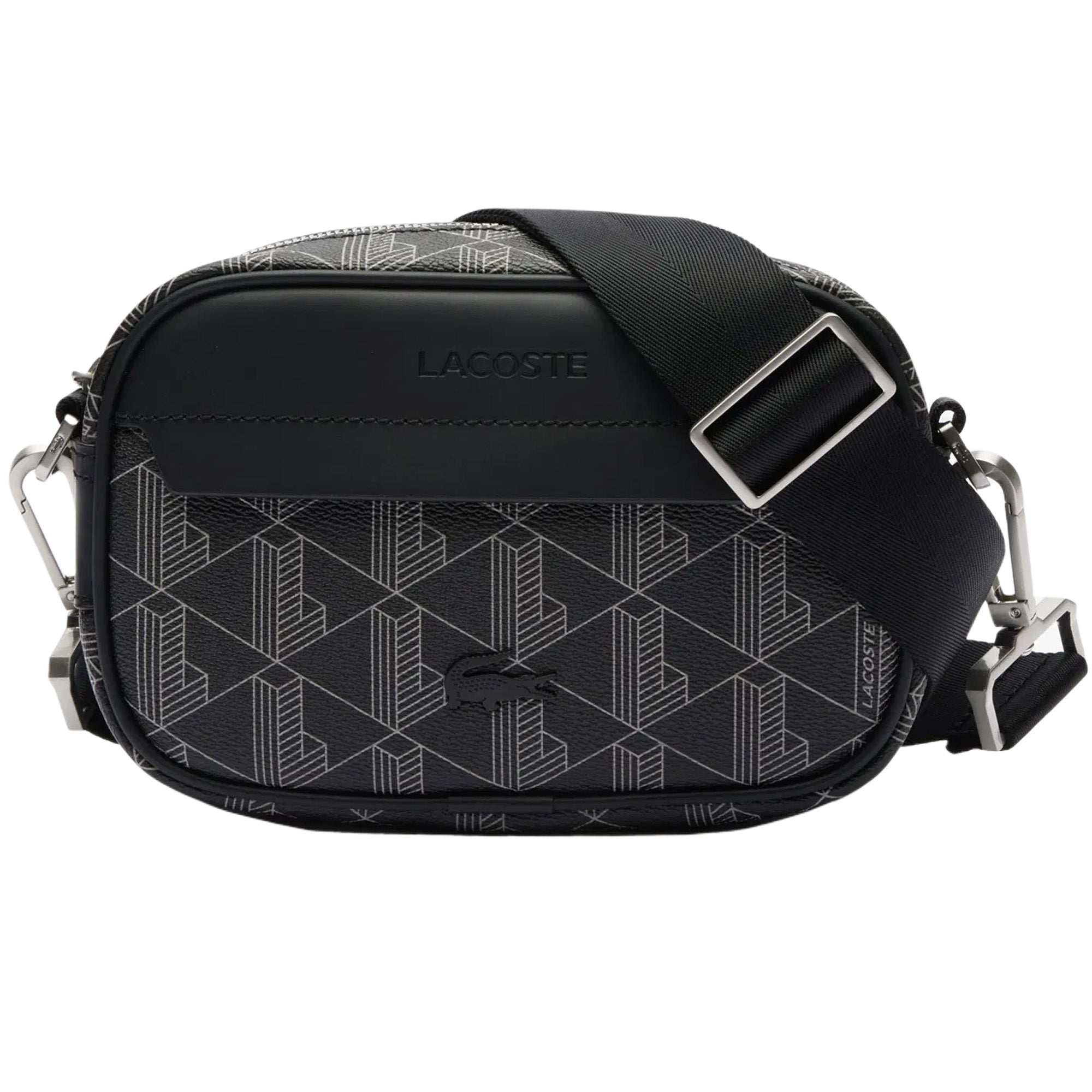 Lacoste The Blend Small Monogram Canvas Crossbody Bag