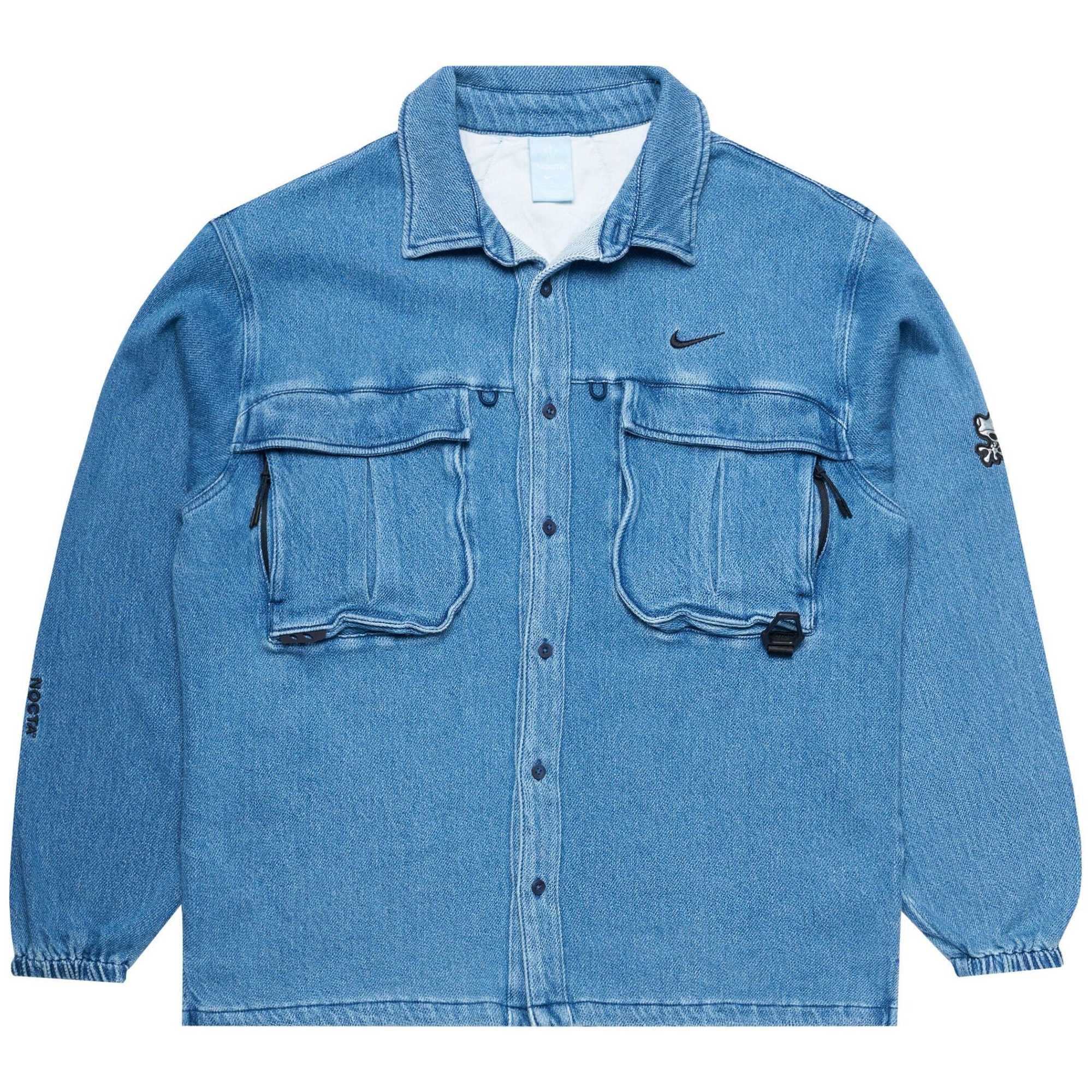 Drake NOCTA x Nike Opal Lily Pad Denim Shirt Blue Denim