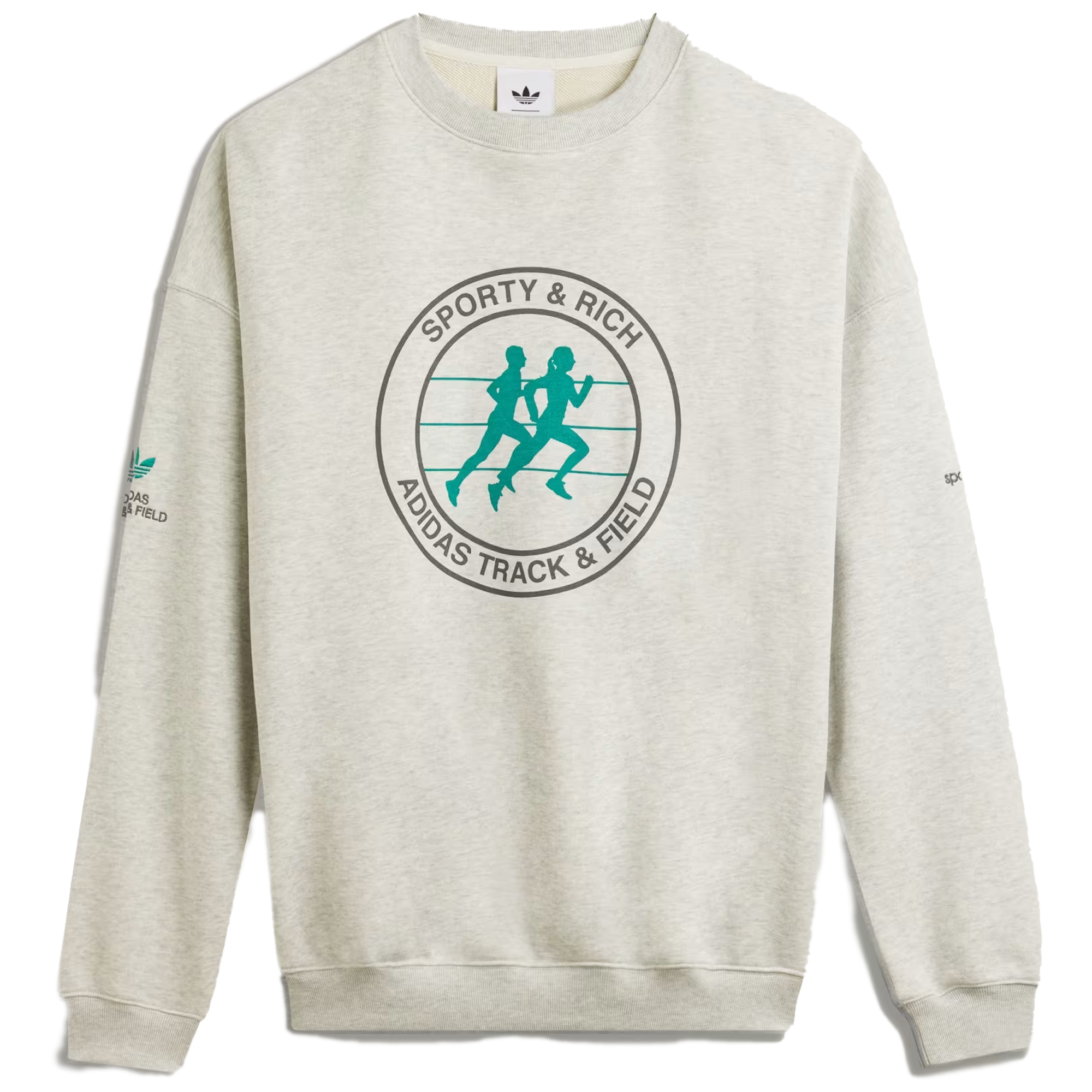 Sporty & Rich x Adidas Sweatshirt Light Grey Heather