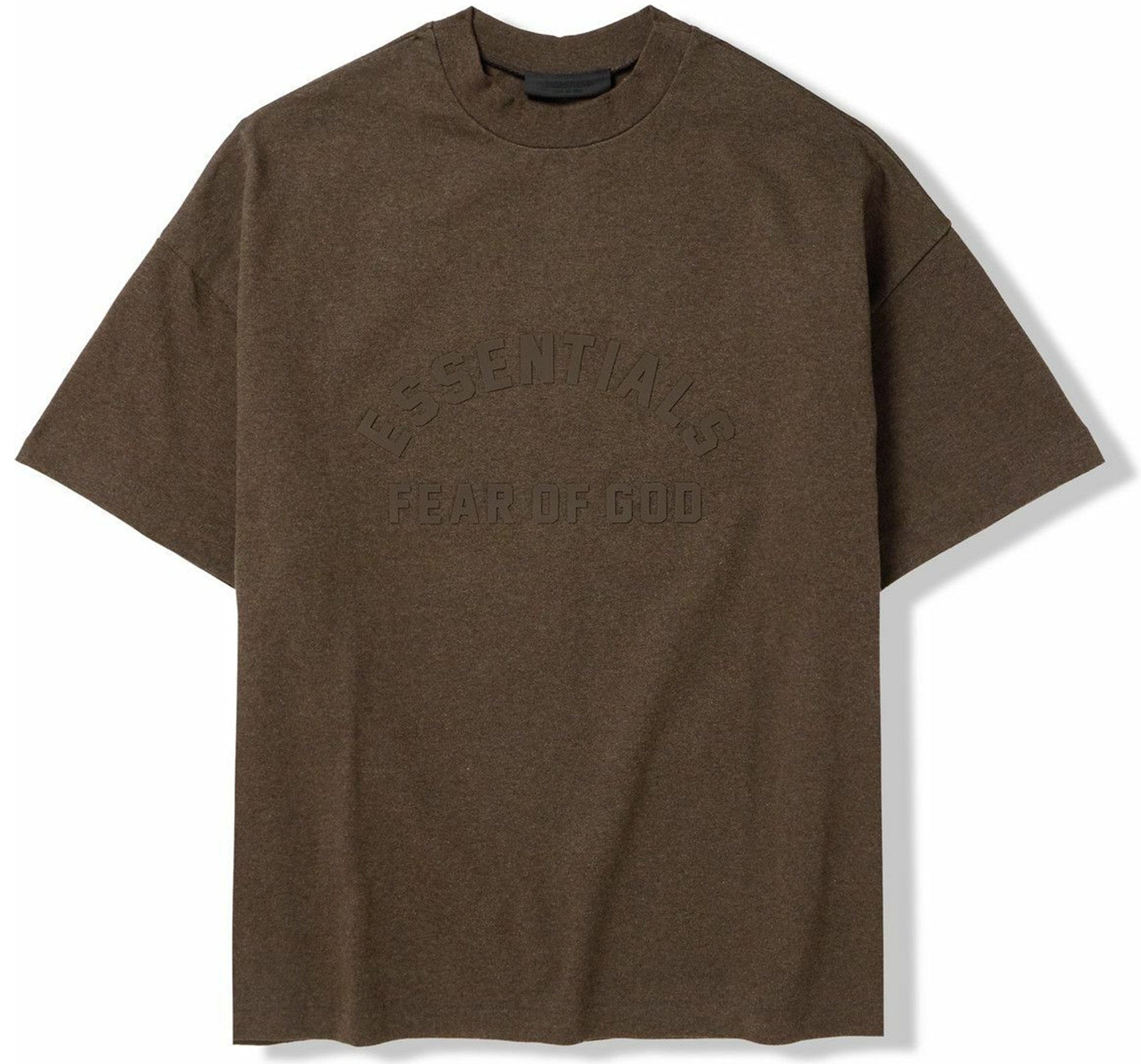 FEAR OF GOD ESSENTIALS Oversized Logo-Appliquéd Cotton-Jersey T-Shirt Brown