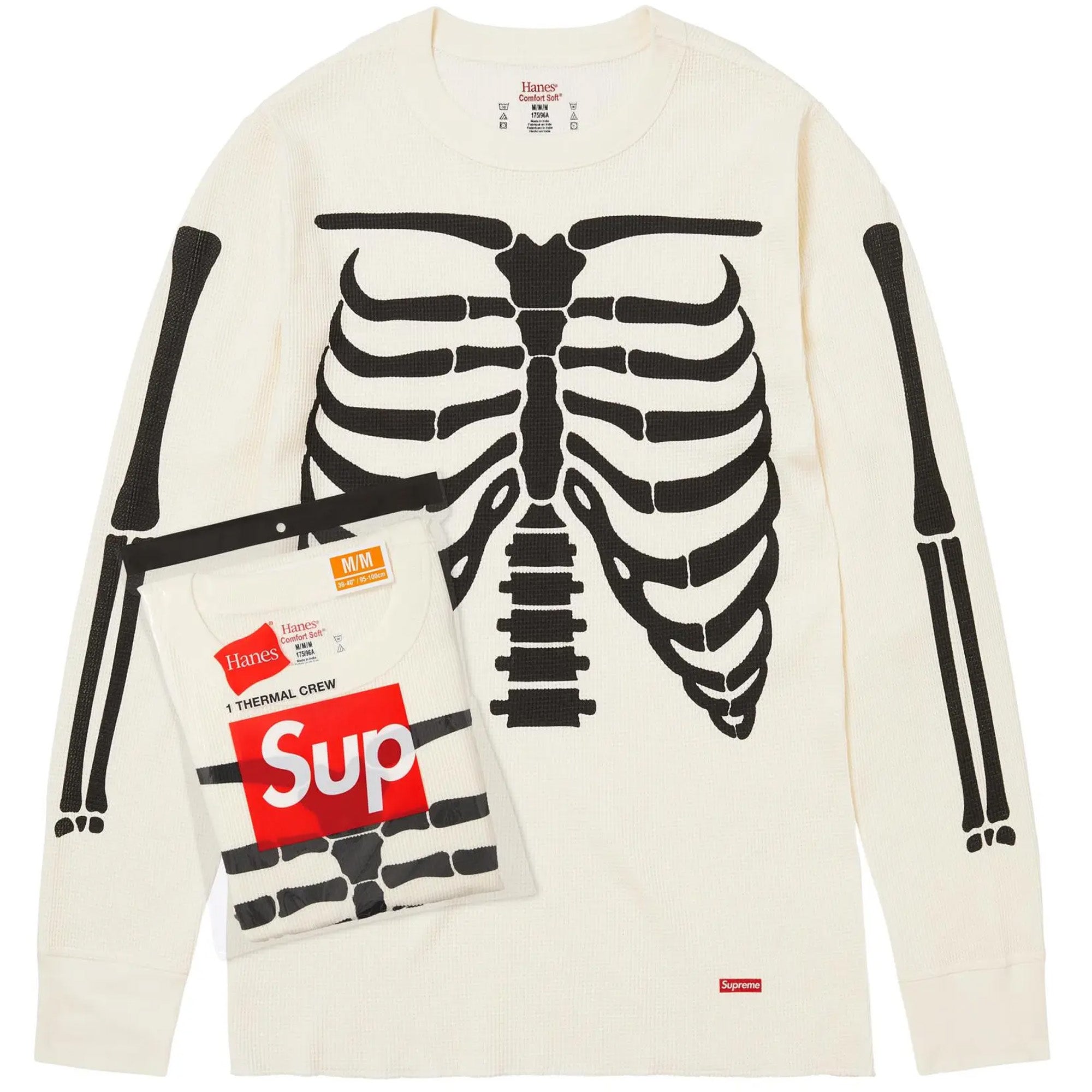 Supreme x Hanes Bones Thermal Crew (1 Pack) 'Natural' FW25