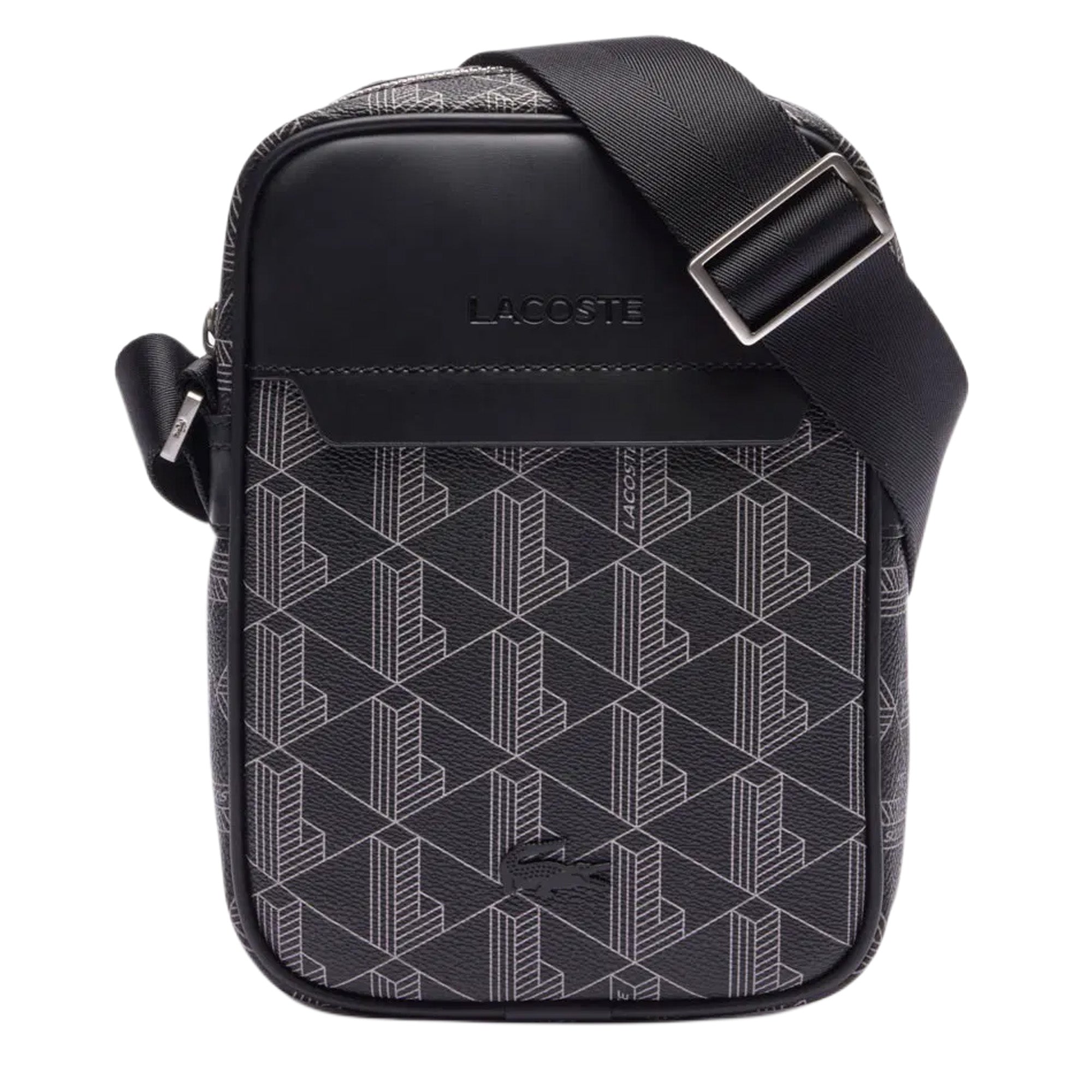Lacoste The Blend Monogram Print Shoulder Bag