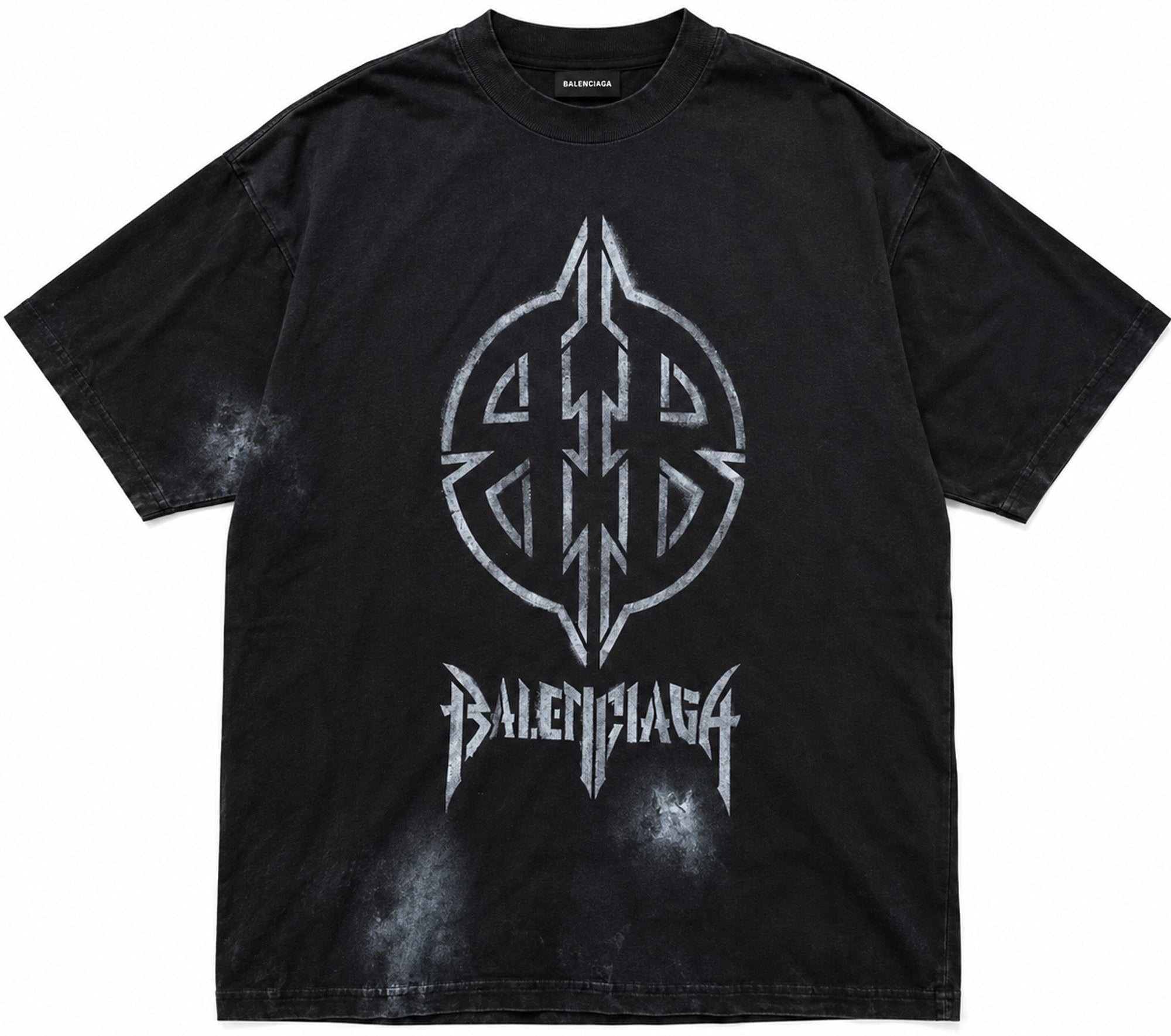 Balenciaga BB Metal Logo Tee Black
