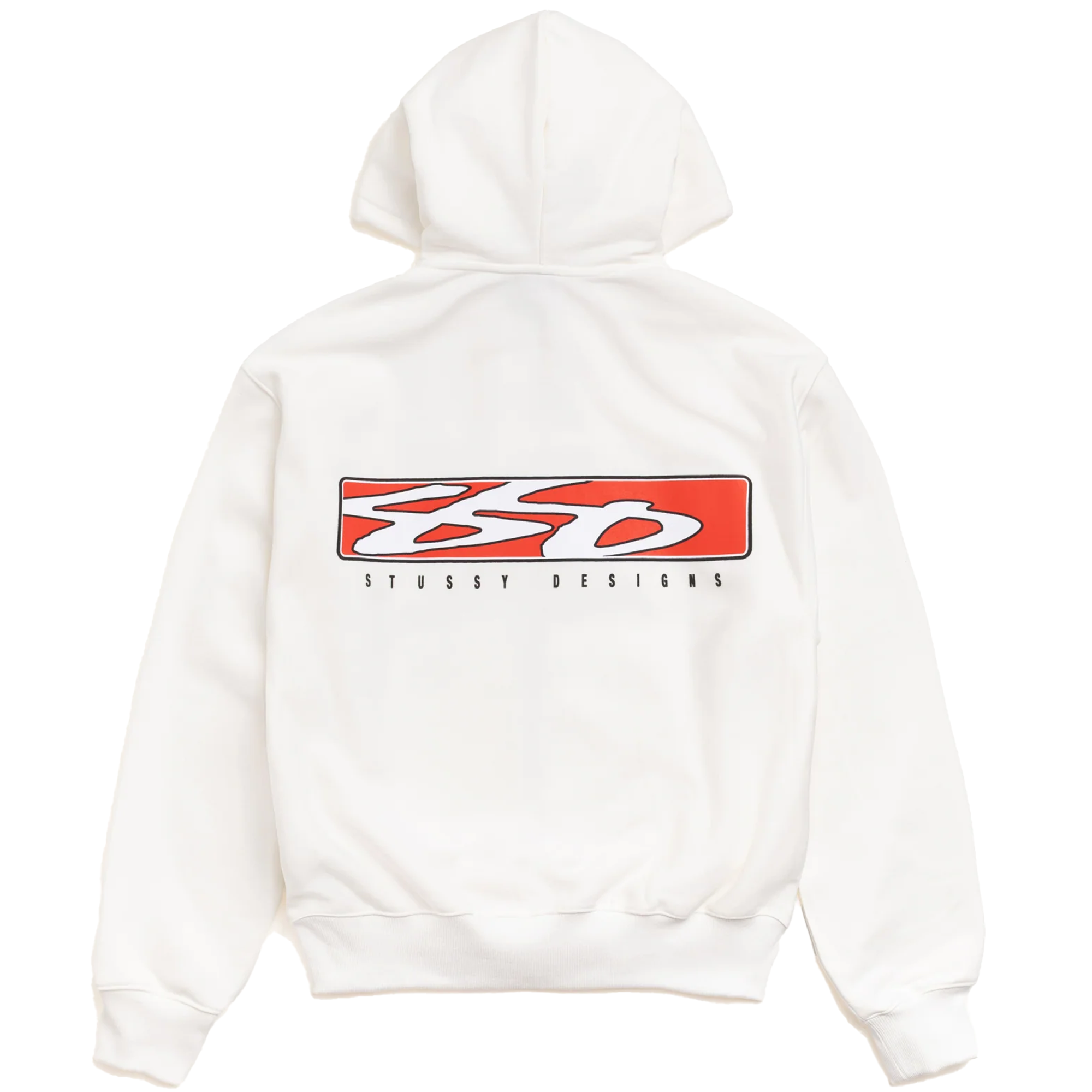 Stussy S Box ZIp Hoodie White