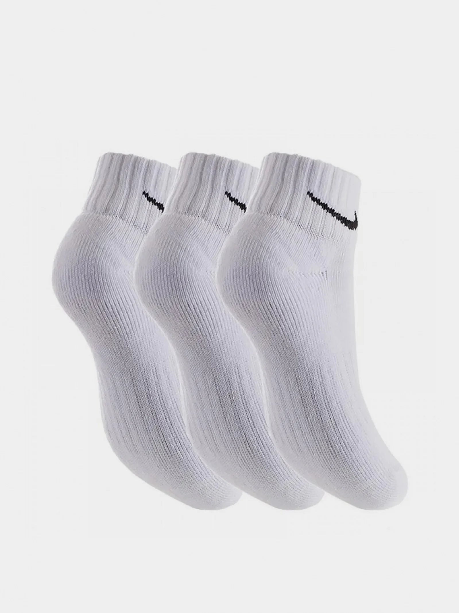 Nike Value Cotton Quarter 3-Pack White