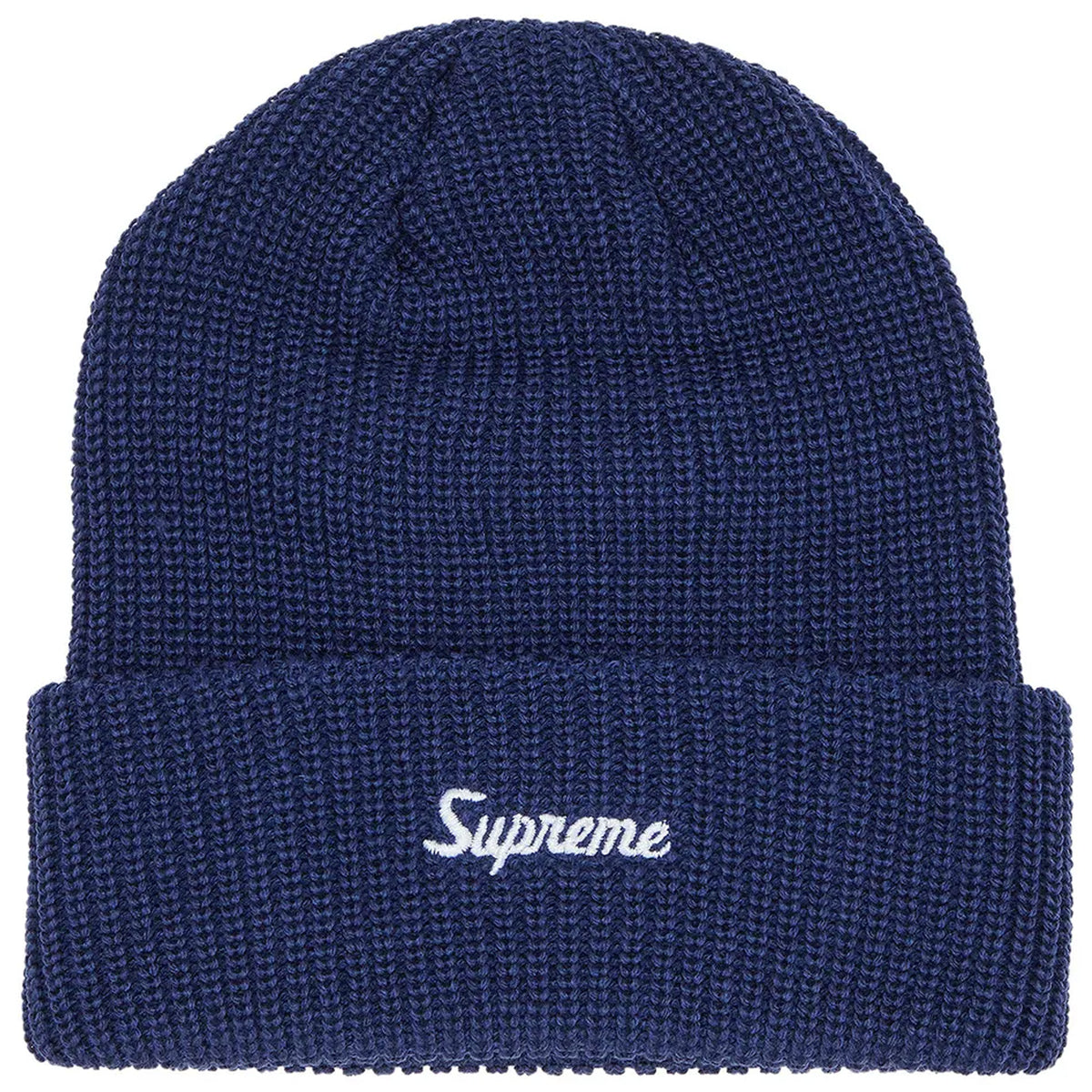 Supreme Loose Gauge Beanie Navy