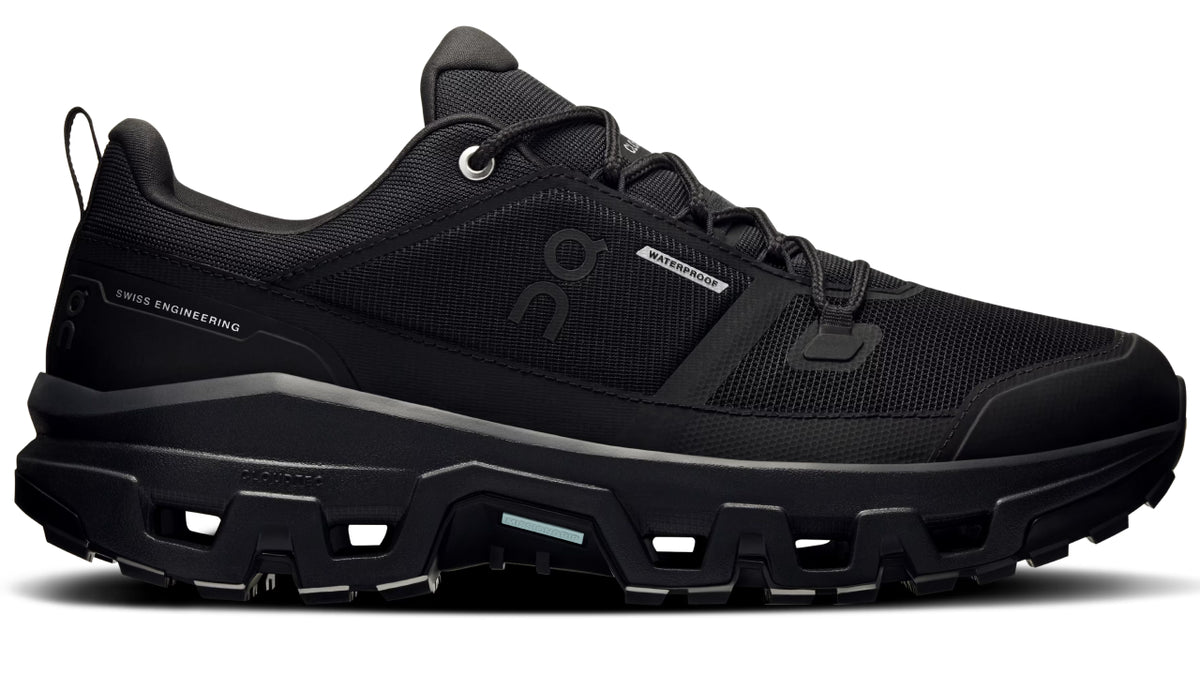 On Running Cloudrock Low Waterproof All Black
