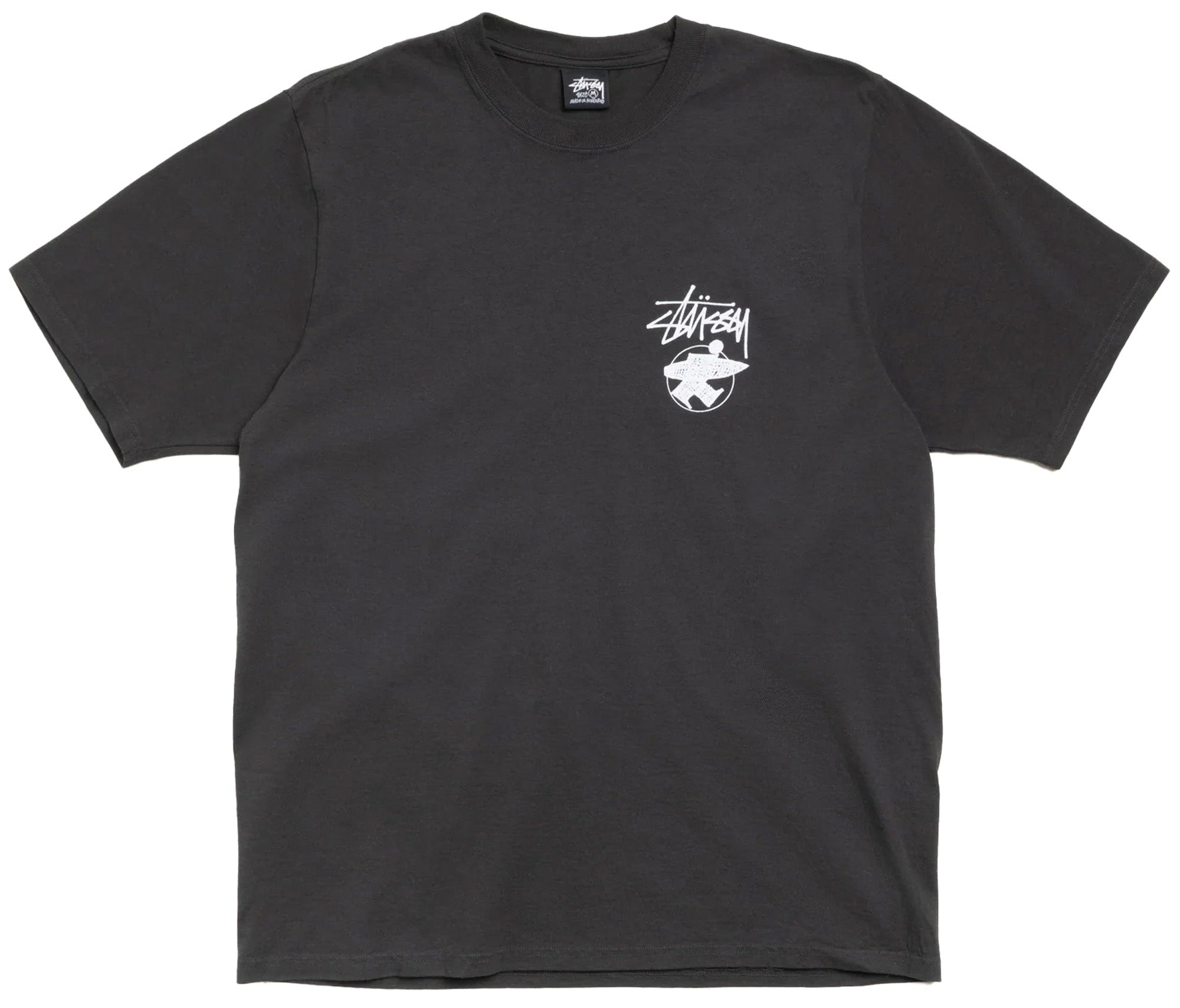 Stussy LONG HAUL TEE PIGMENT DYED Faded Black