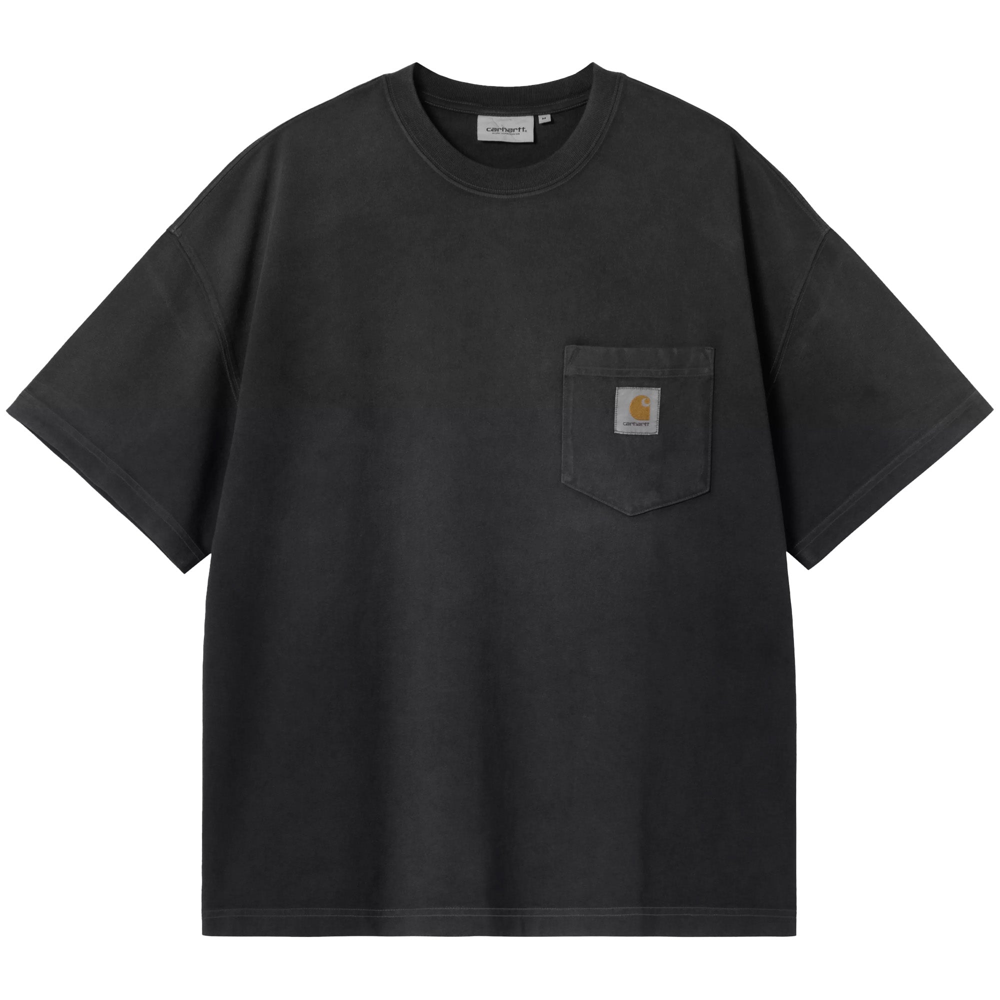 Carhartt WIP S/S Hudson Pocket T-Shirt Black Chalk Wash