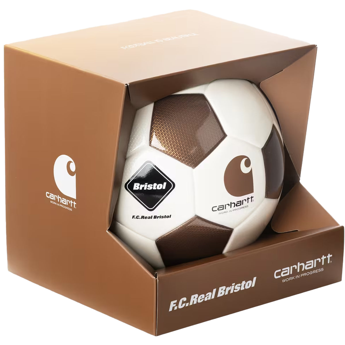 F.C.Real Bristol x Carhartt WIP Soccer Ball Dusty Brown