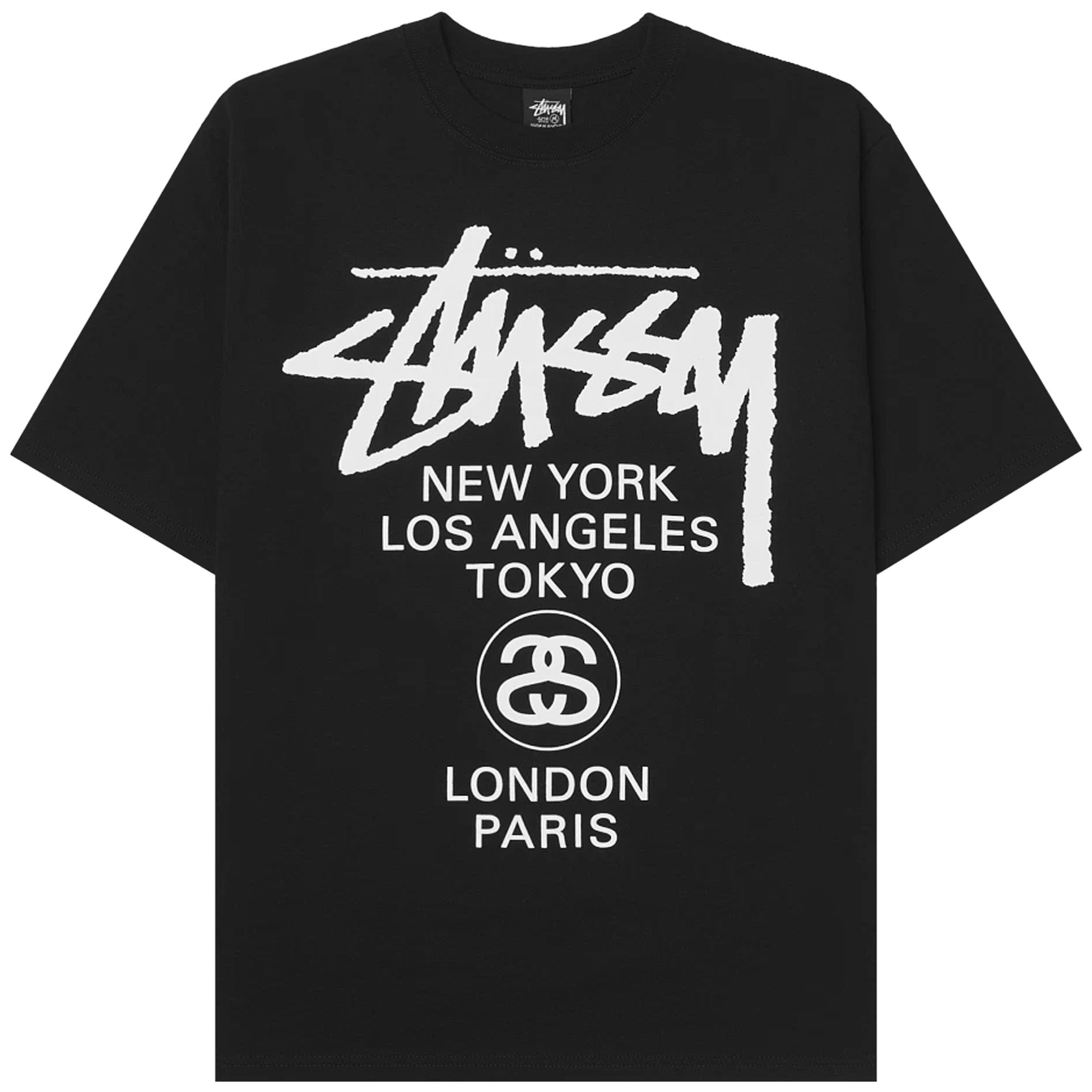 Stussy WORLD TOUR TEE Black