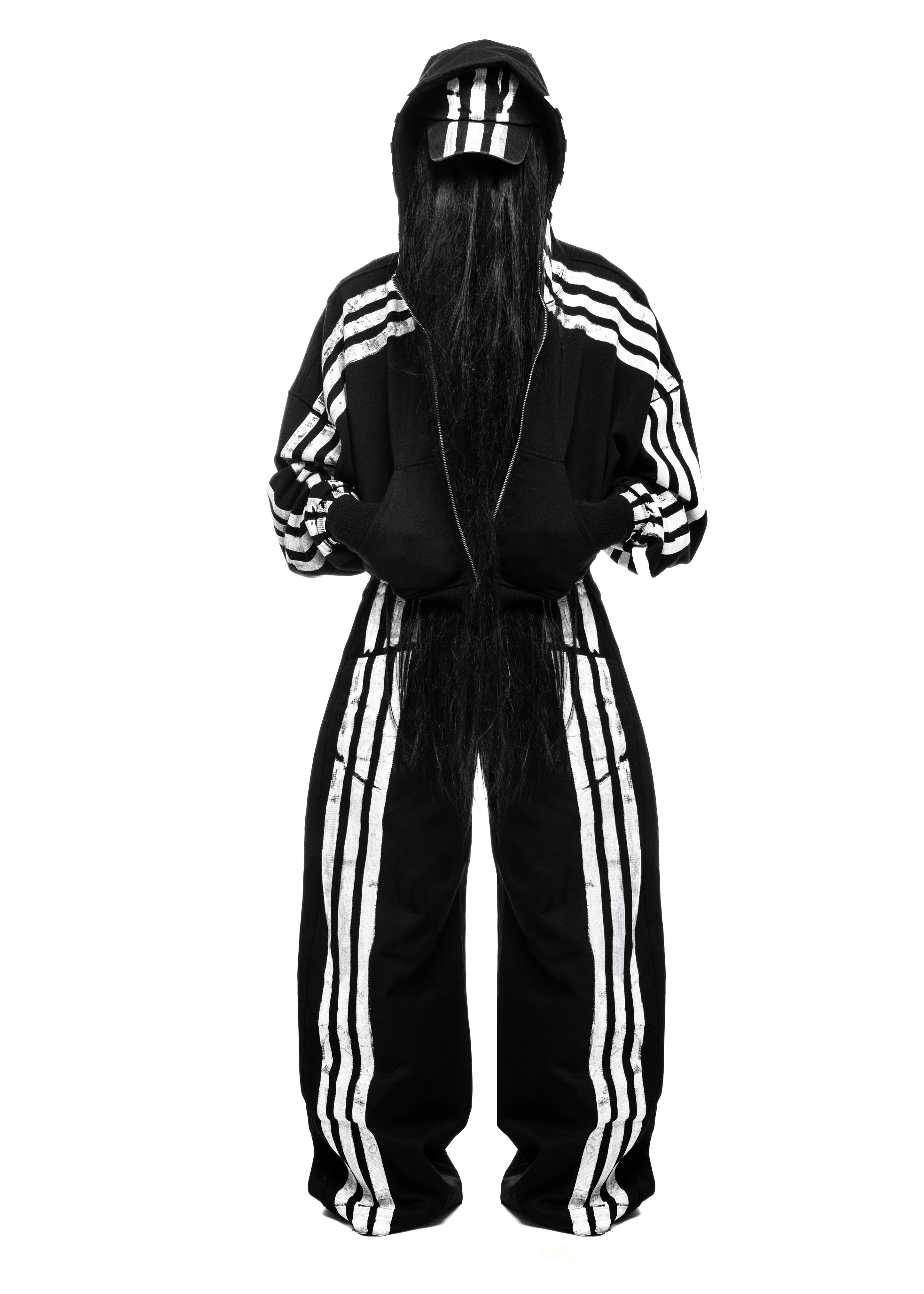 PLA4 STRIPES BLACK JEANS