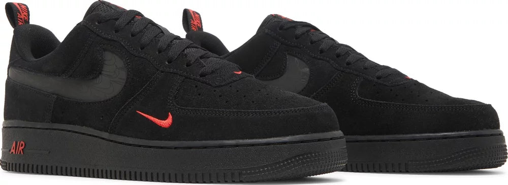 Nike Air Force 1 Low Multi-Swoosh Black Crimson