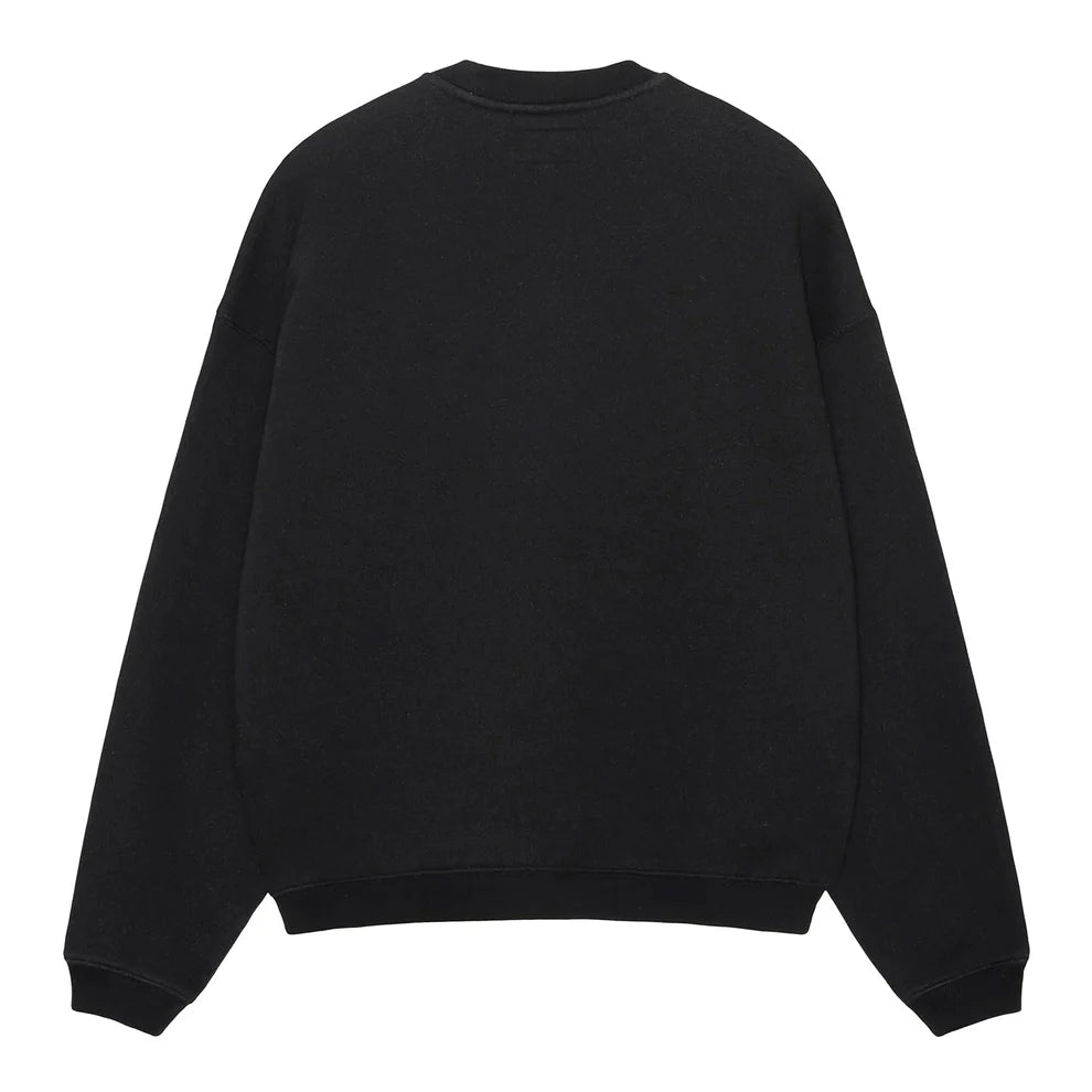 Stussy Big Crackle Sport Crew Washed Black