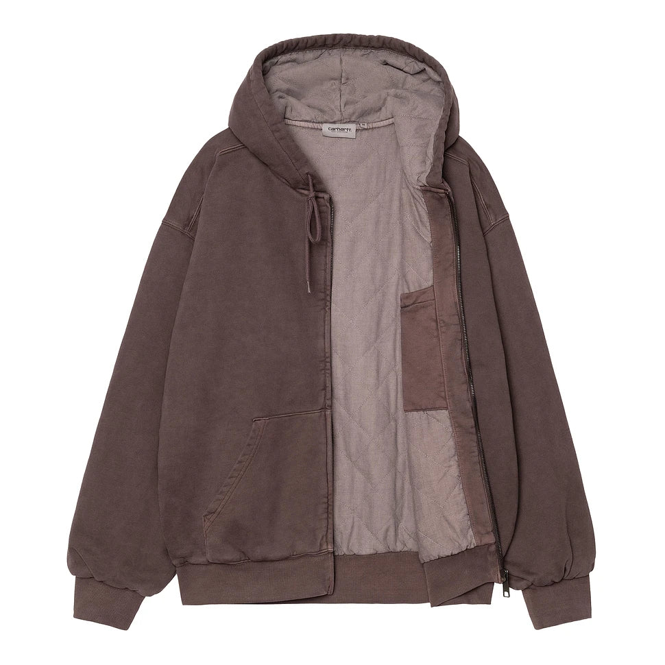 Carhartt WIP Hooded Vista Zip Jacket Palisander Garment Dyed