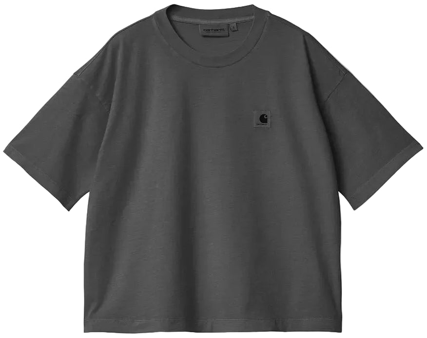 Carhartt WIP Women's S/S Nelson T-Shirt Graphite Black Garment Dyed