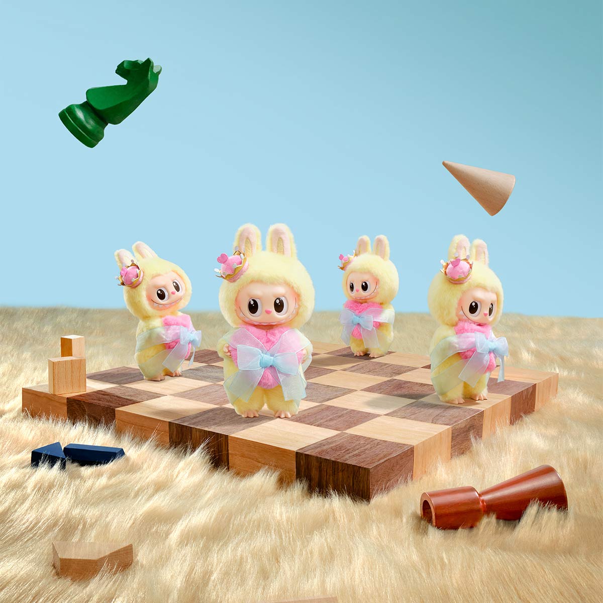 Pop Mart Labubu The Monsters Let's Checkmate Series-Vinyl Plush Hanging Card