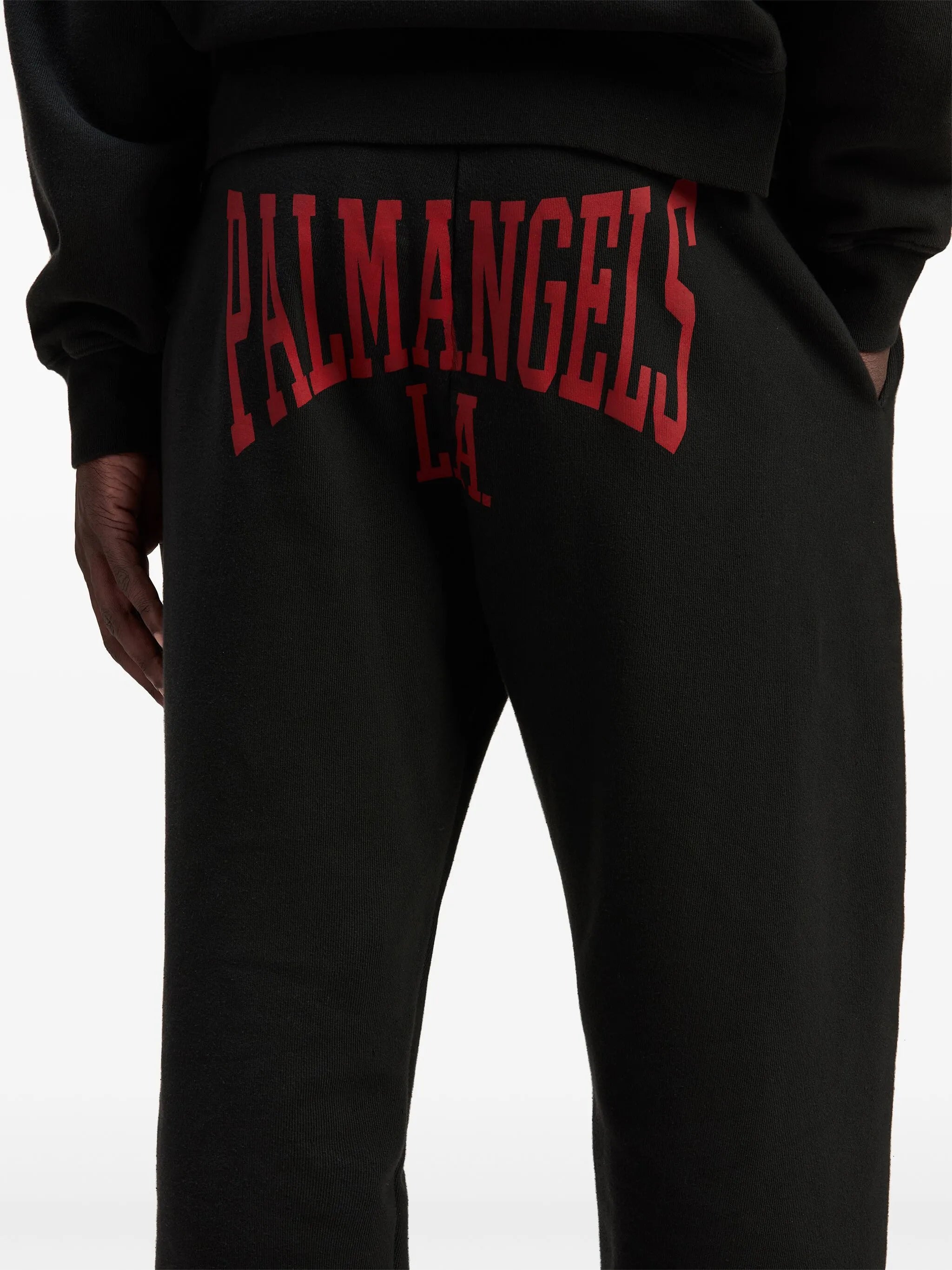 Palm Angels College Cotton Track Pants Black
