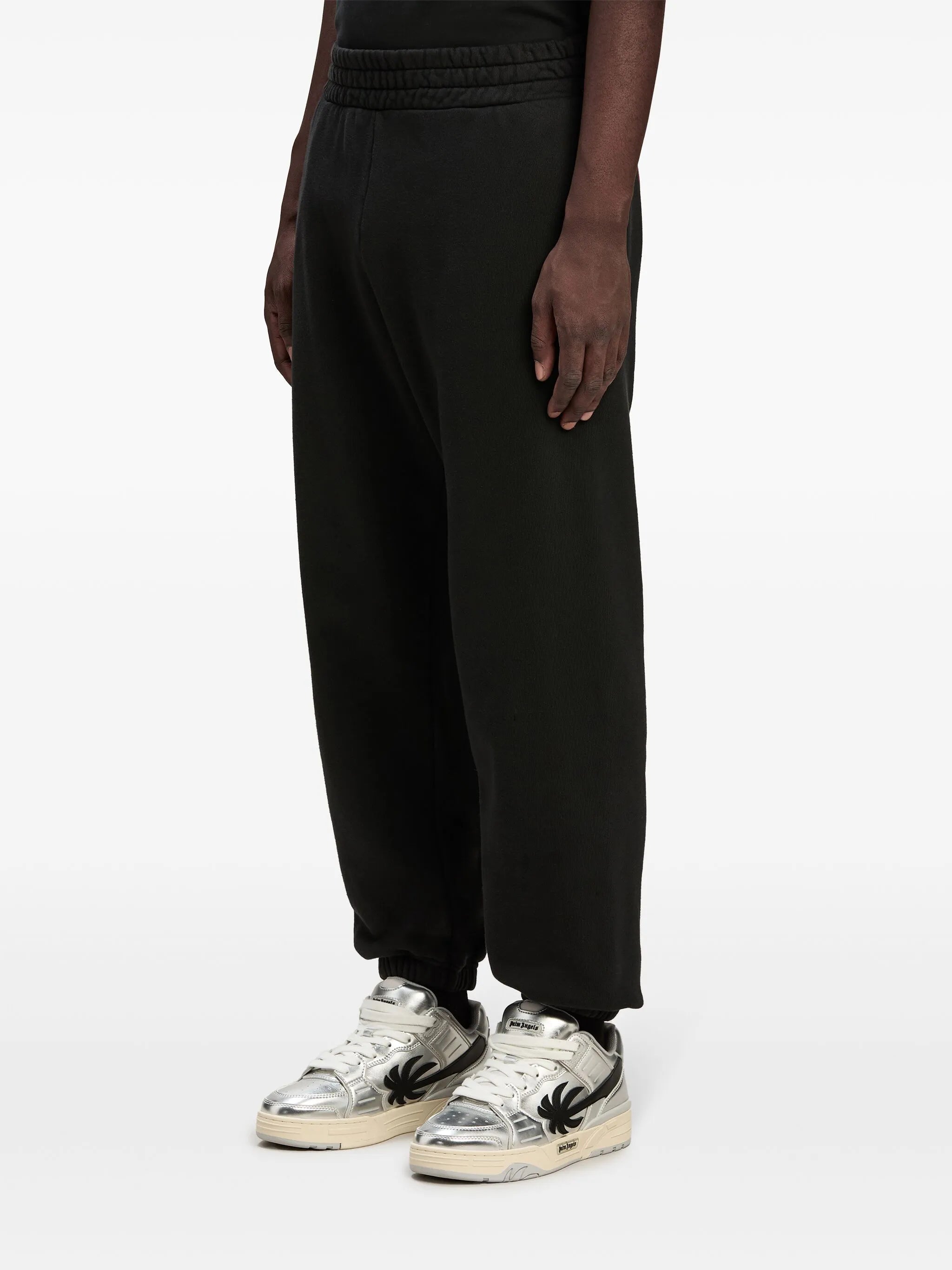 Palm Angels College Cotton Track Pants Black