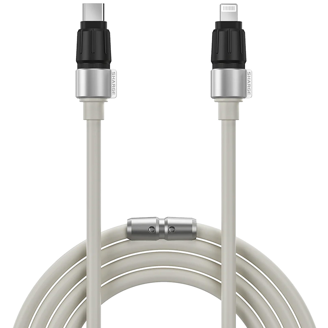 Shargeek USB-C to Lightning Grey Phantom Cable Grey