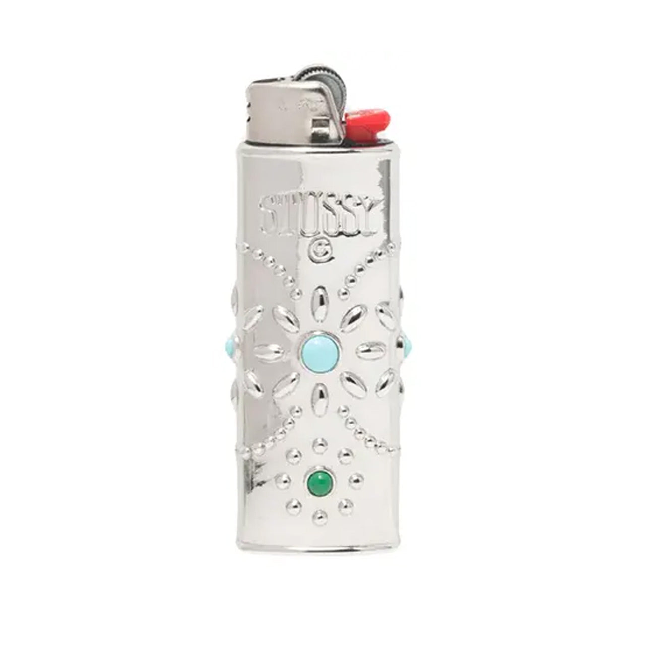 Stussy Metal Bejeweled Lighter Case