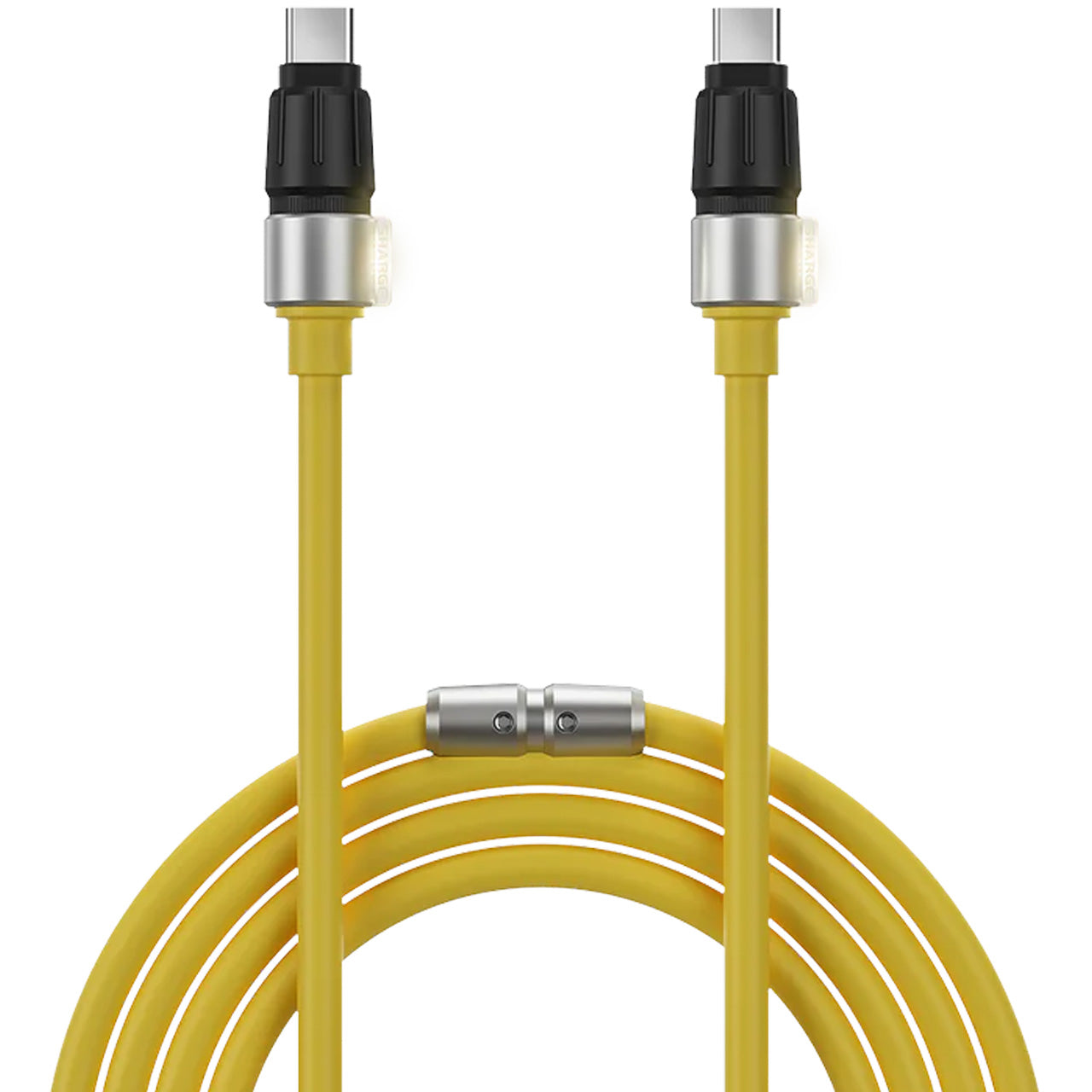 Shargeek USB-C to USB-C Yellow Phantom Cable with led indicator Yellow