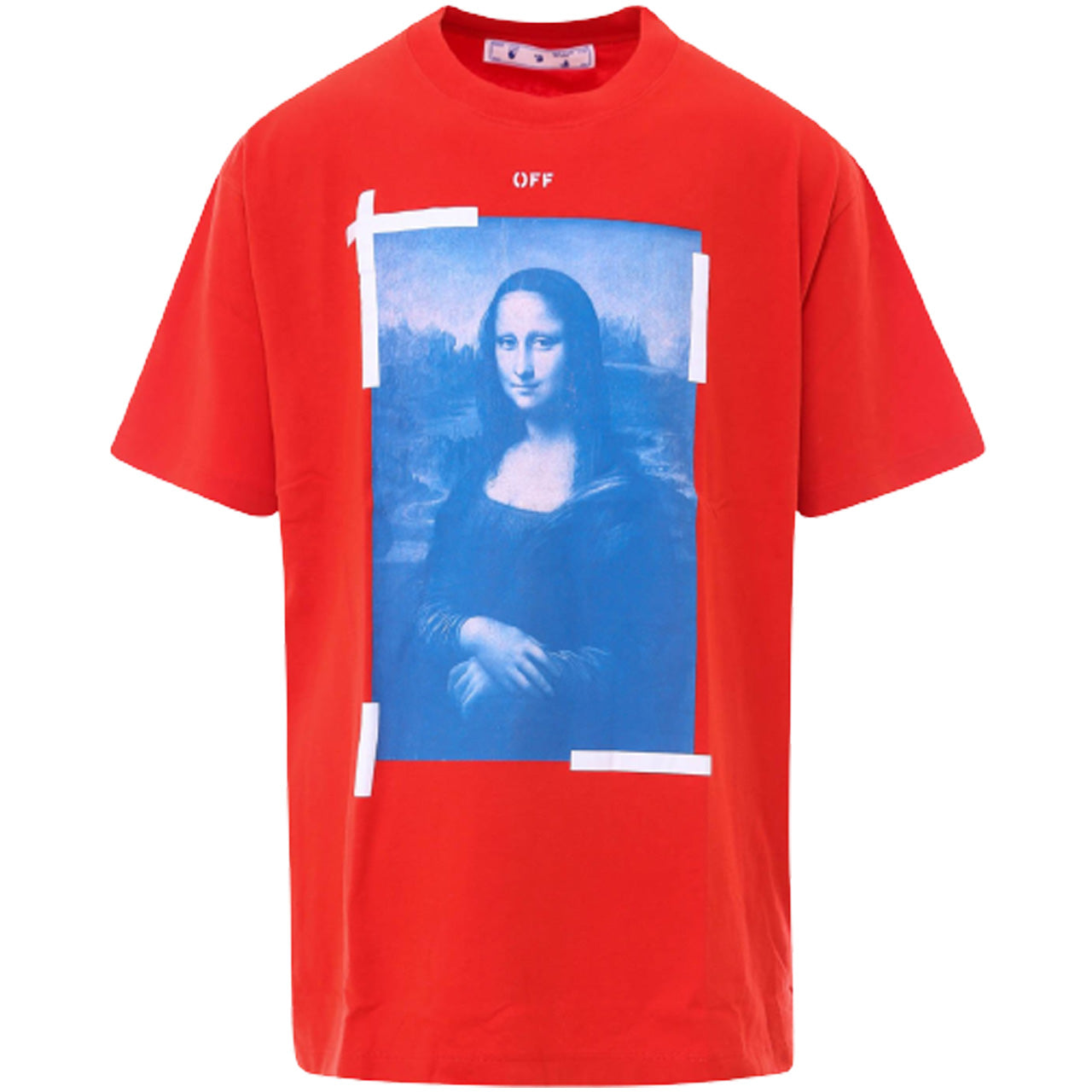 OFF-WHITE MONA LISA OVERSIZED T-SHIRT RED